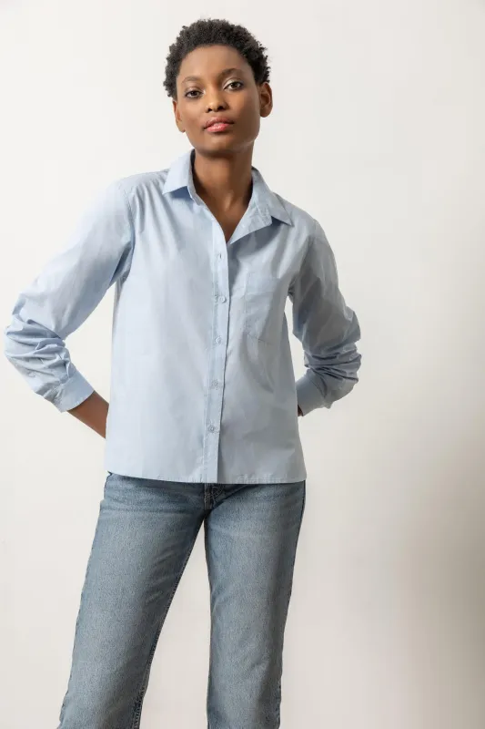 Easy Poplin Button Down sold by Lilla P