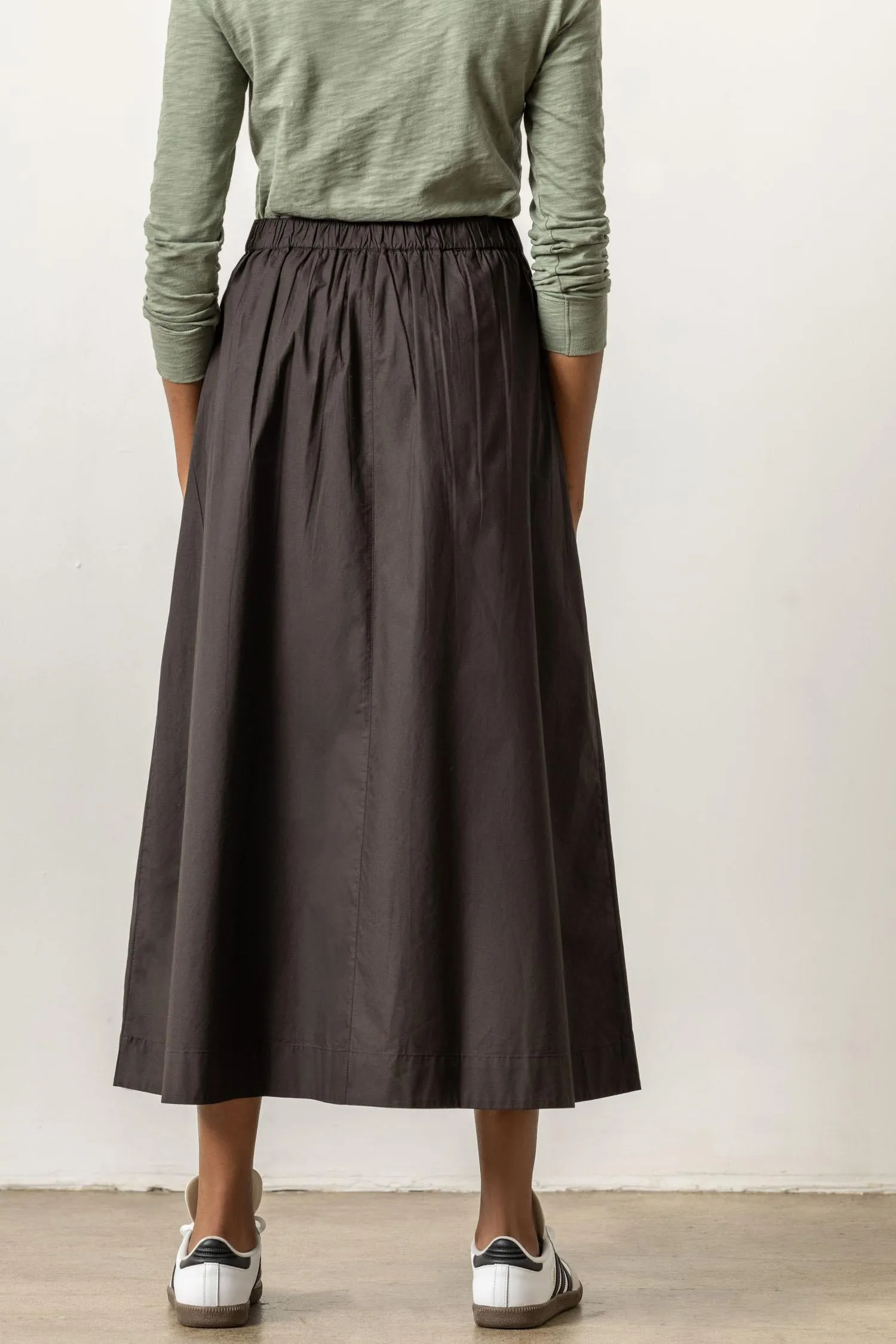 Poplin Button Front Skirt sold by Lilla P product image thumbnail 2