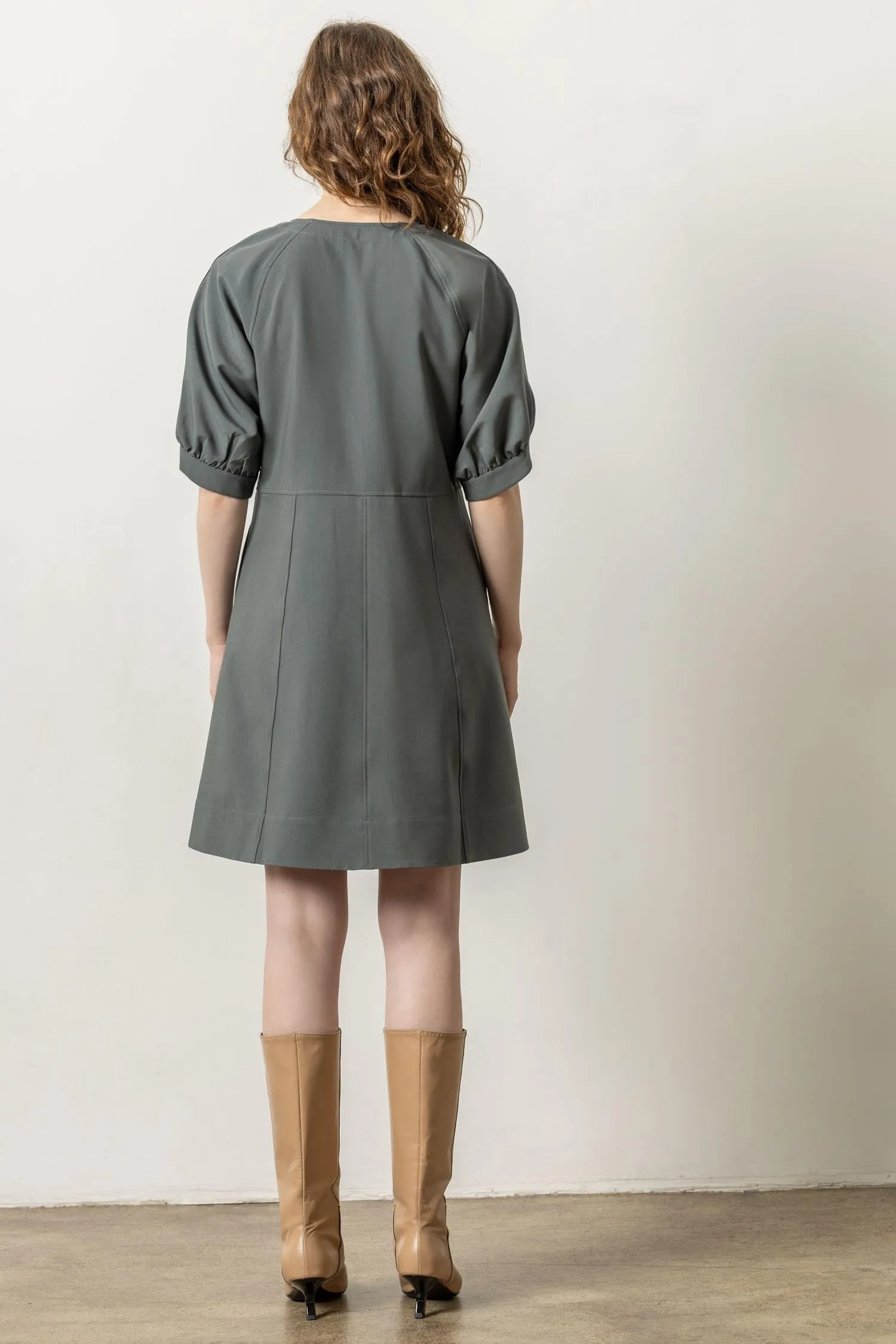 Zip Front Flared Dress sold by Lilla P product image thumbnail 2