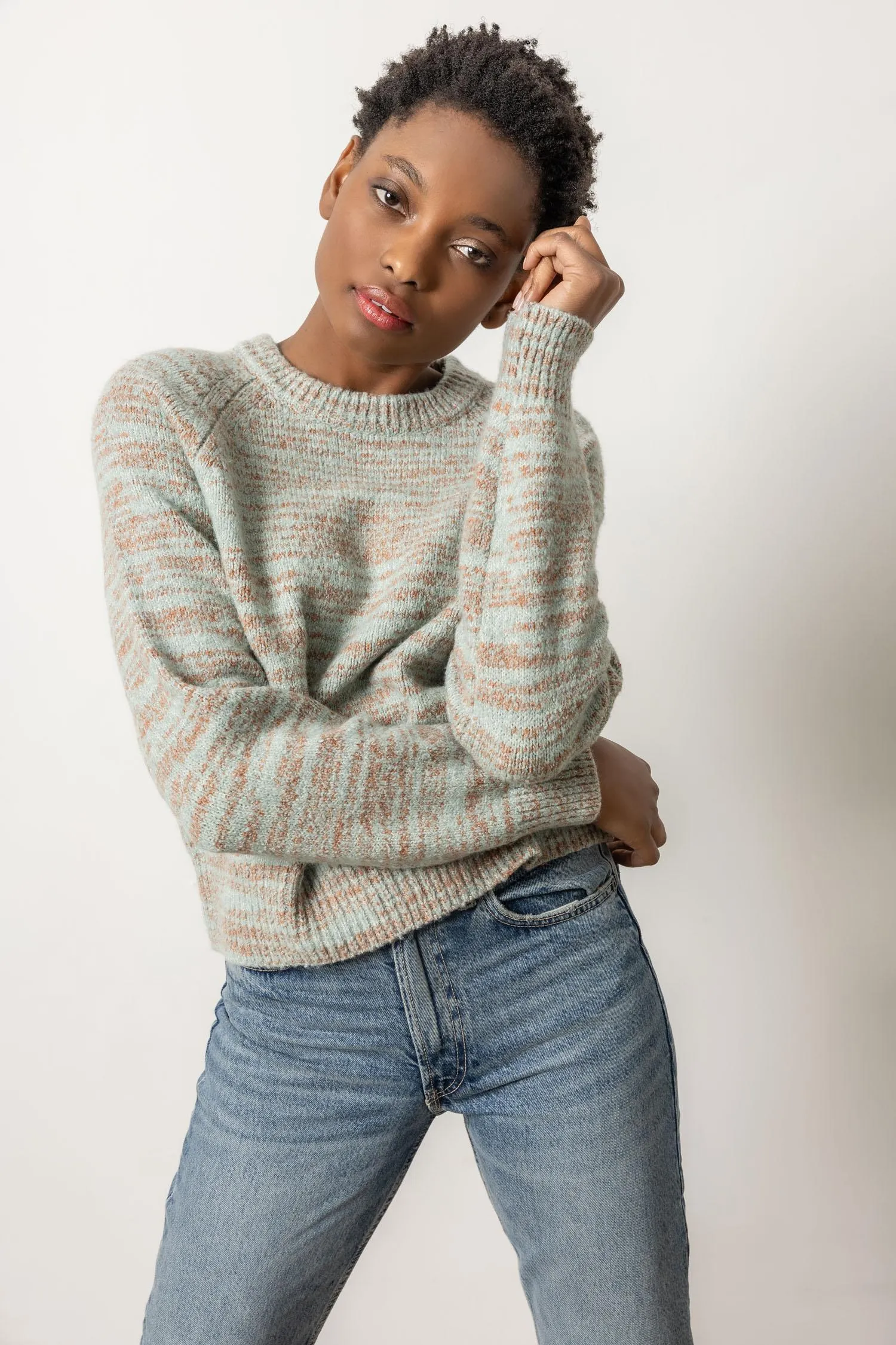 Ribbed Neck Raglan Sweater sold by Lilla P product image thumbnail 3