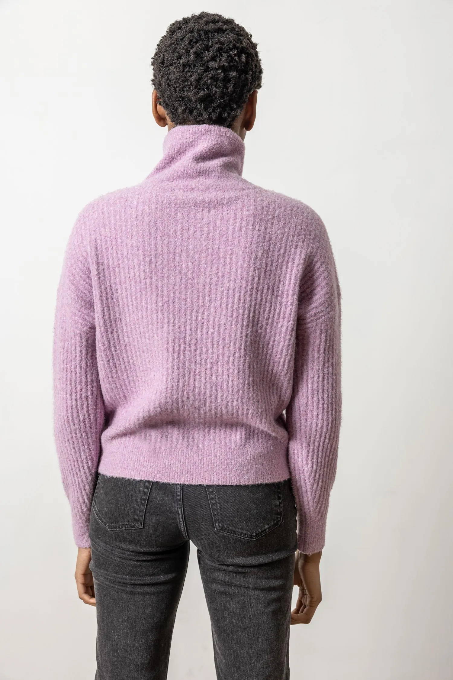 Ribbed Wrap Collar Sweater sold by Lilla P product image thumbnail 4