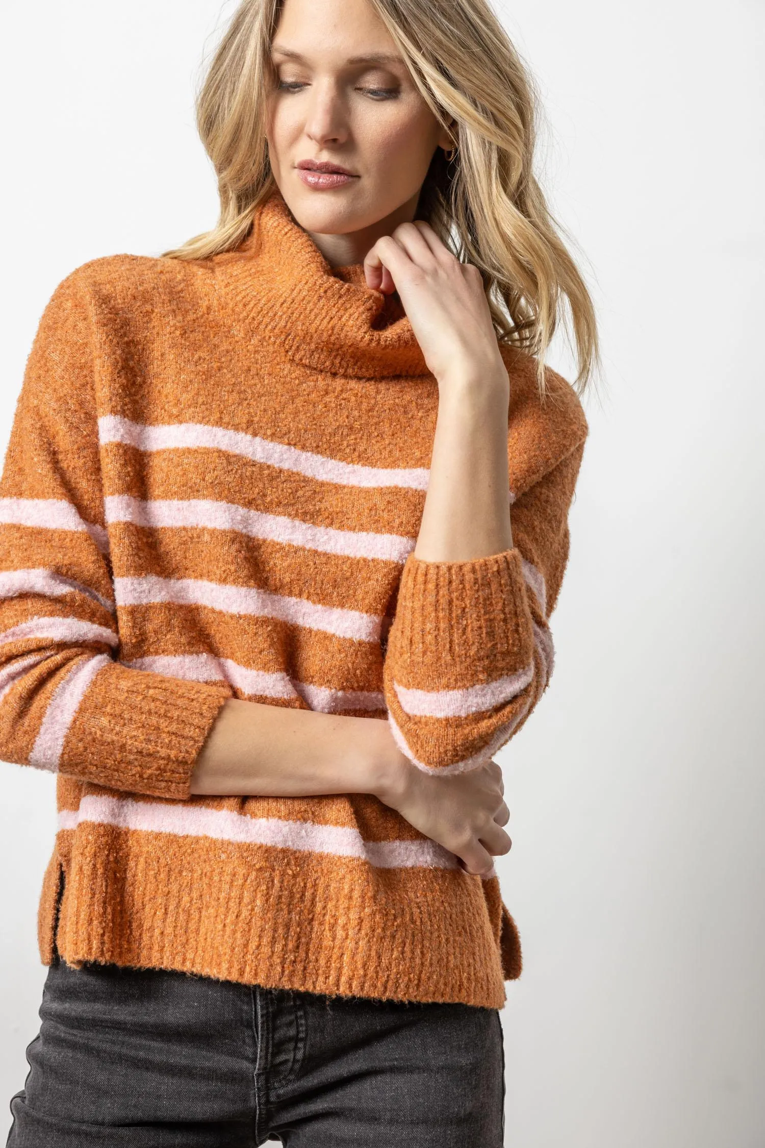 Striped Turtleneck Sweater sold by Lilla P product image thumbnail 4