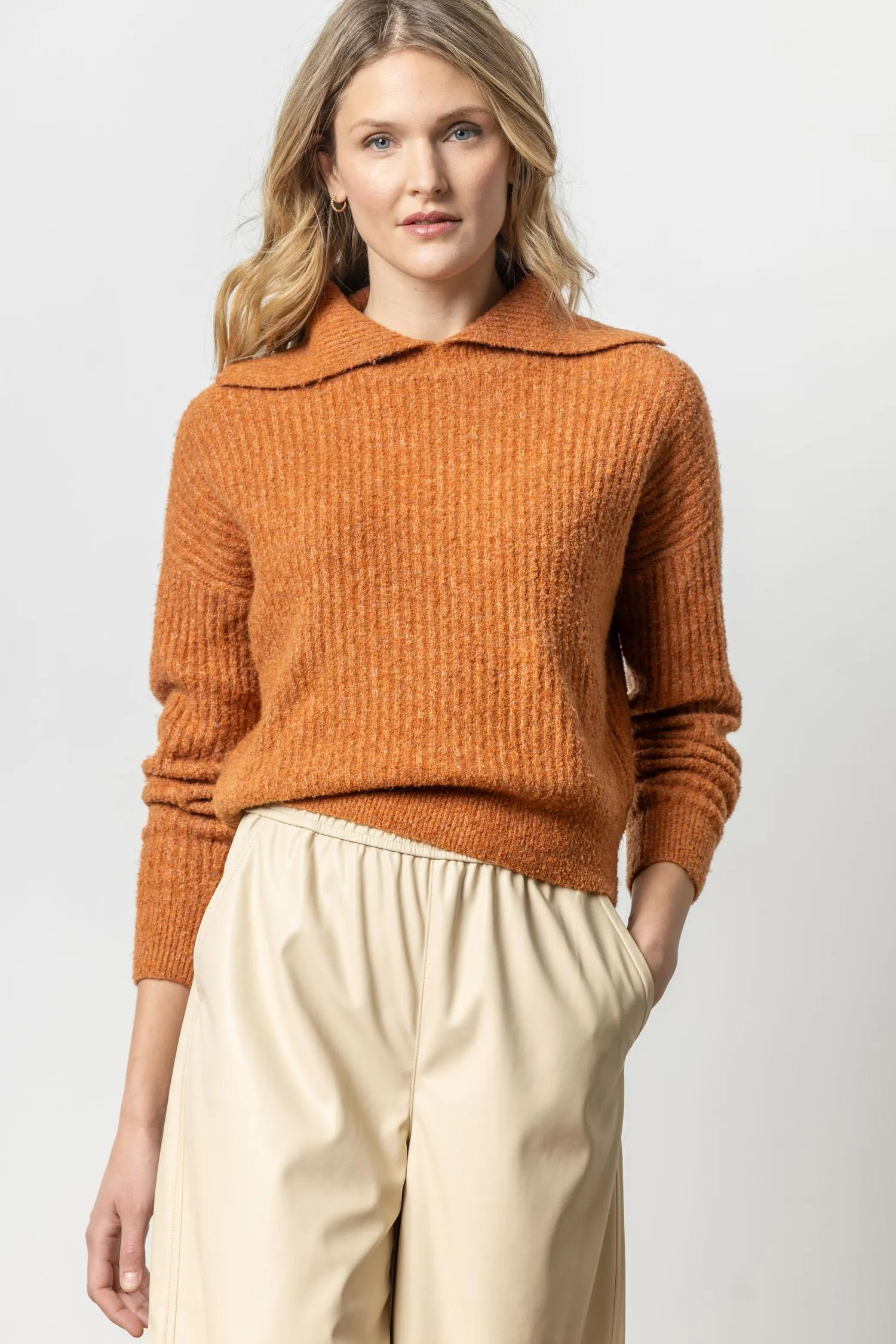 Easy Split Collar Sweater sold by Lilla P product image thumbnail 4