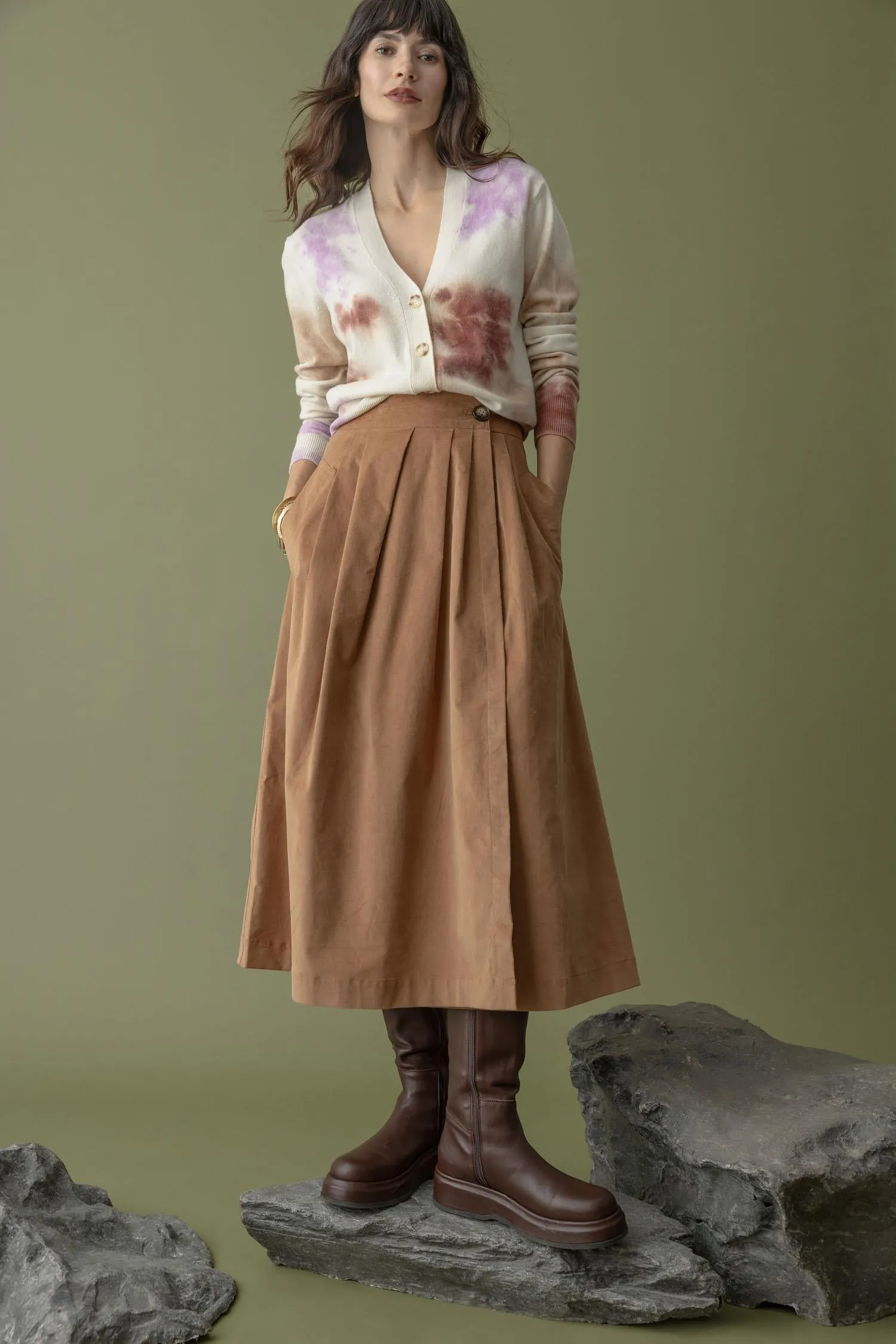 Tie Dyed Cardigan Sweater sold by Lilla P product image thumbnail 4