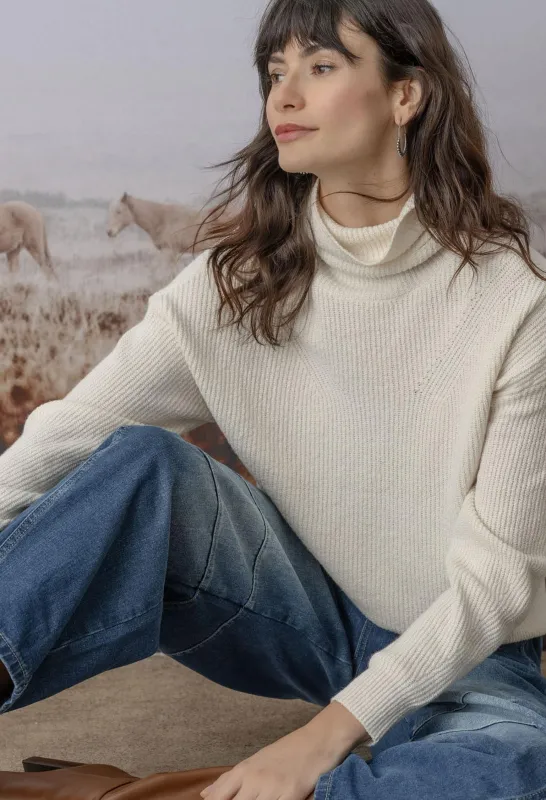 Relaxed Rib Turtleneck Sweater sold by Lilla P