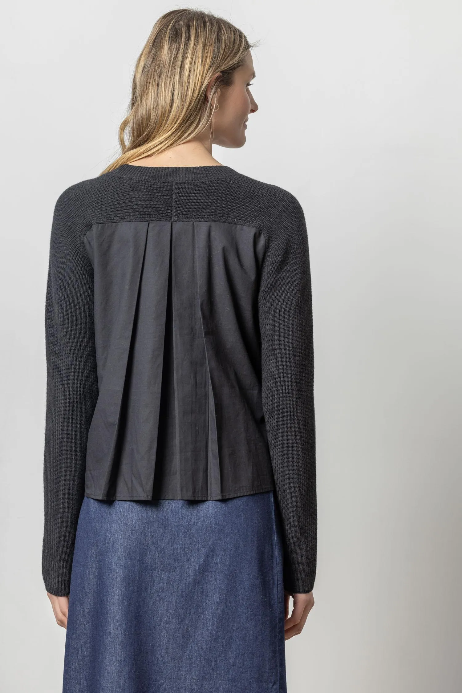 Mixed Media Raglan Sweater sold by Lilla P product image thumbnail 4