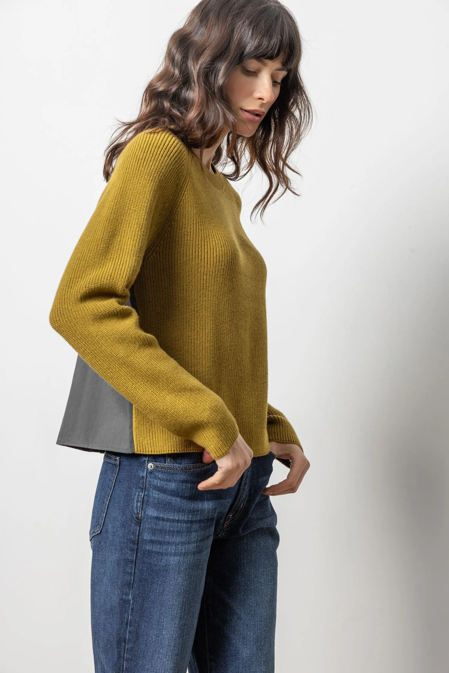 Mixed Media Raglan Sweater sold by Lilla P product image thumbnail 2