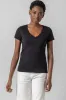 V-Neck Short Sleeve Back Seam Tee sold by Lilla P