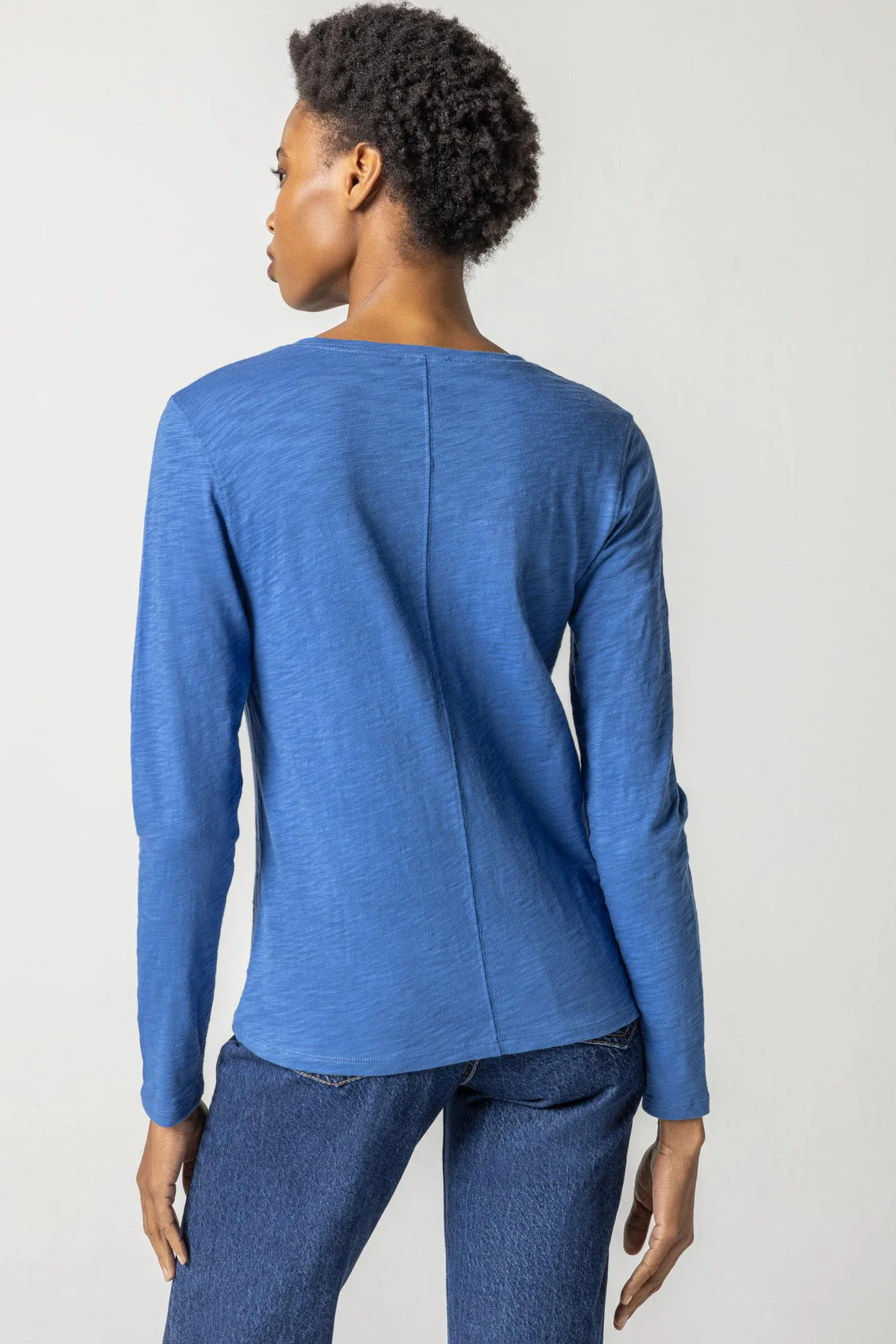 Long Sleeve V-Neck sold by Lilla P product image thumbnail 5