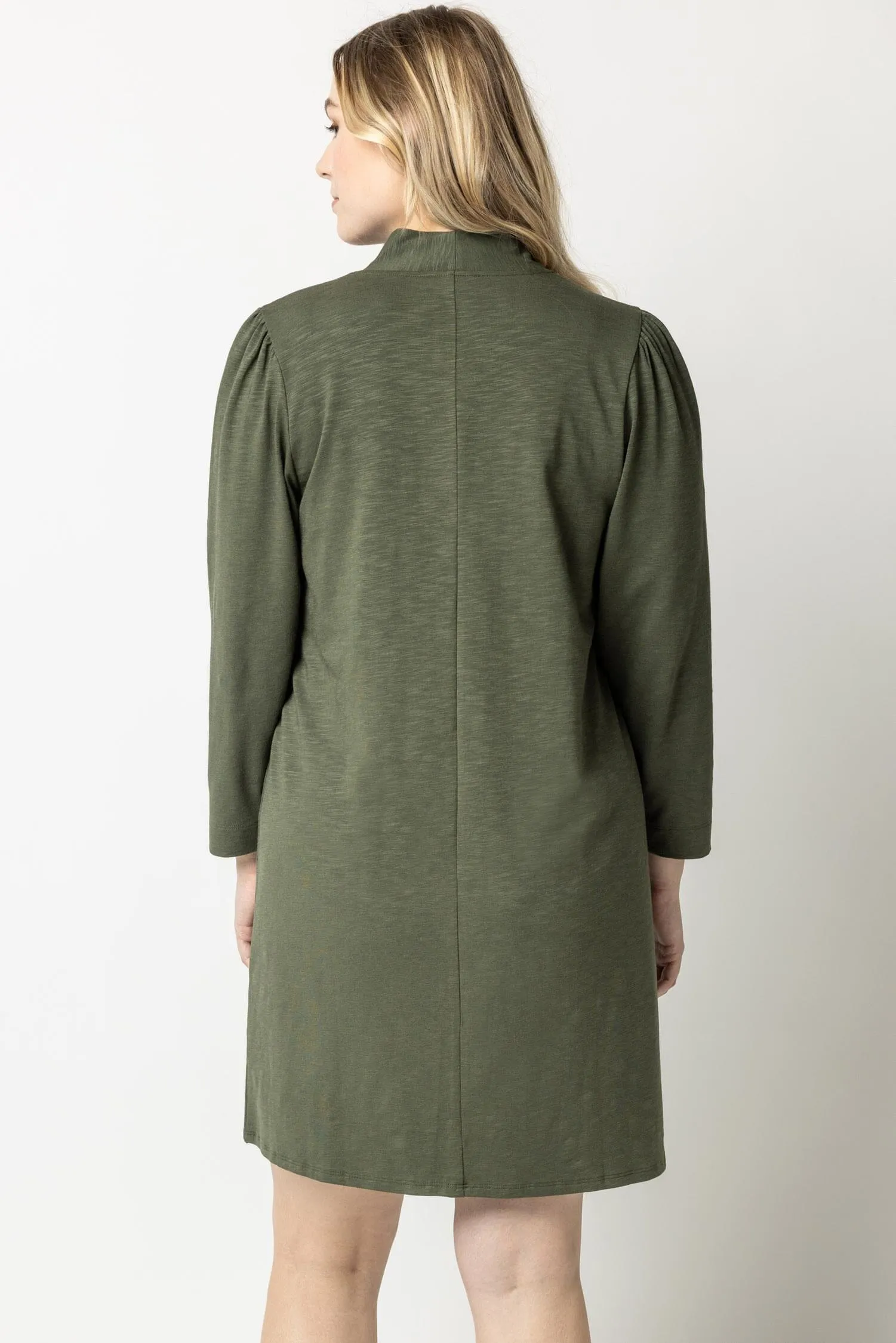 Full Sleeve Split Neck Dress sold by Lilla P product image thumbnail 3