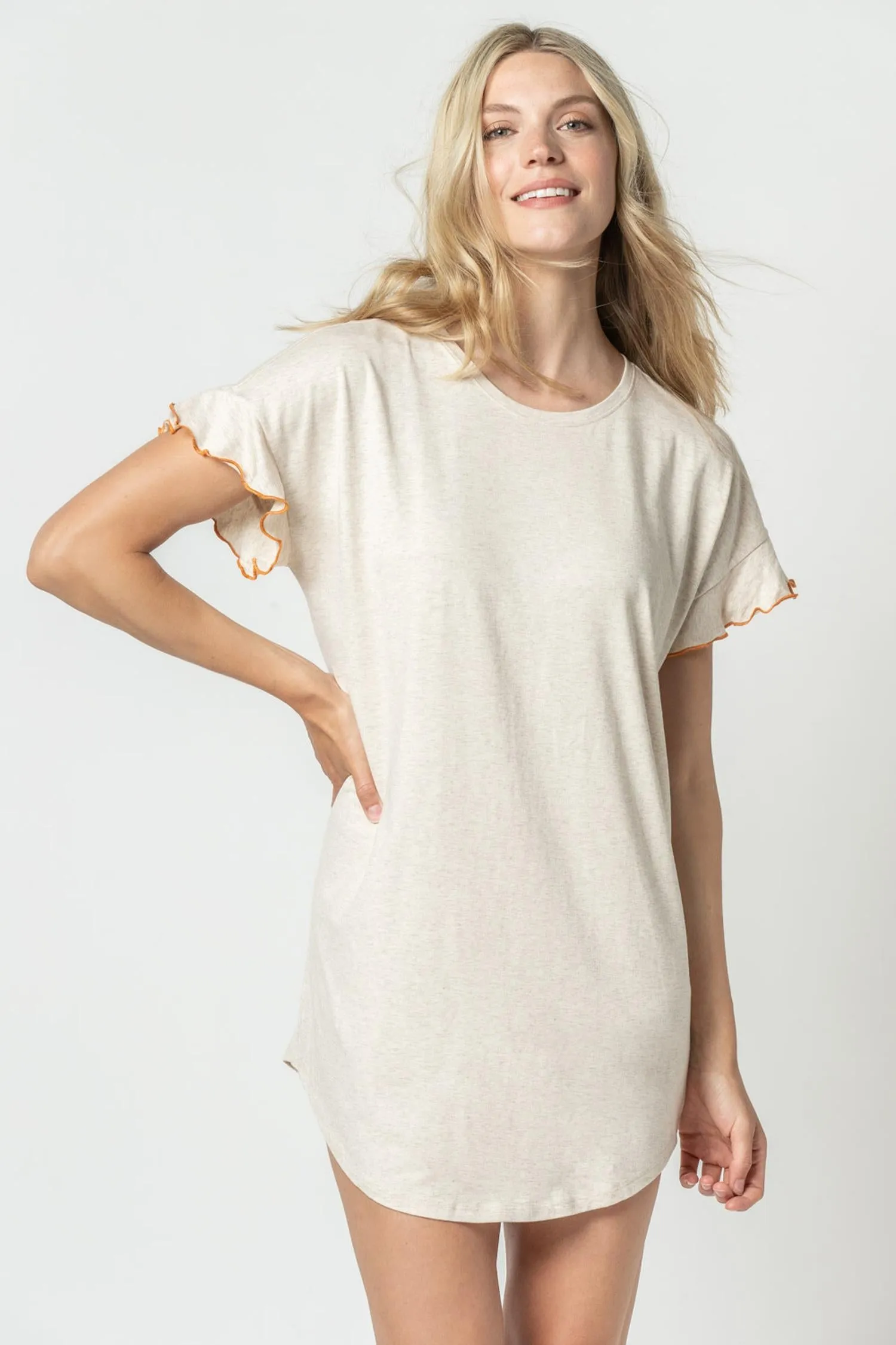 Flutter Sleeve Sleep Dress sold by Lilla P
