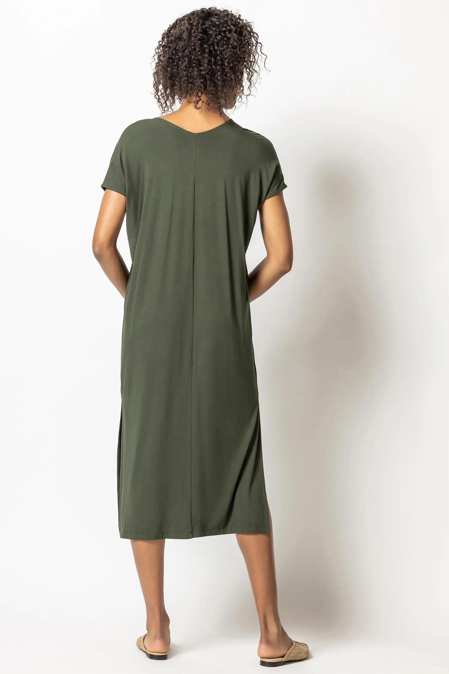 Double V-Neck Maxi Dress sold by Lilla P