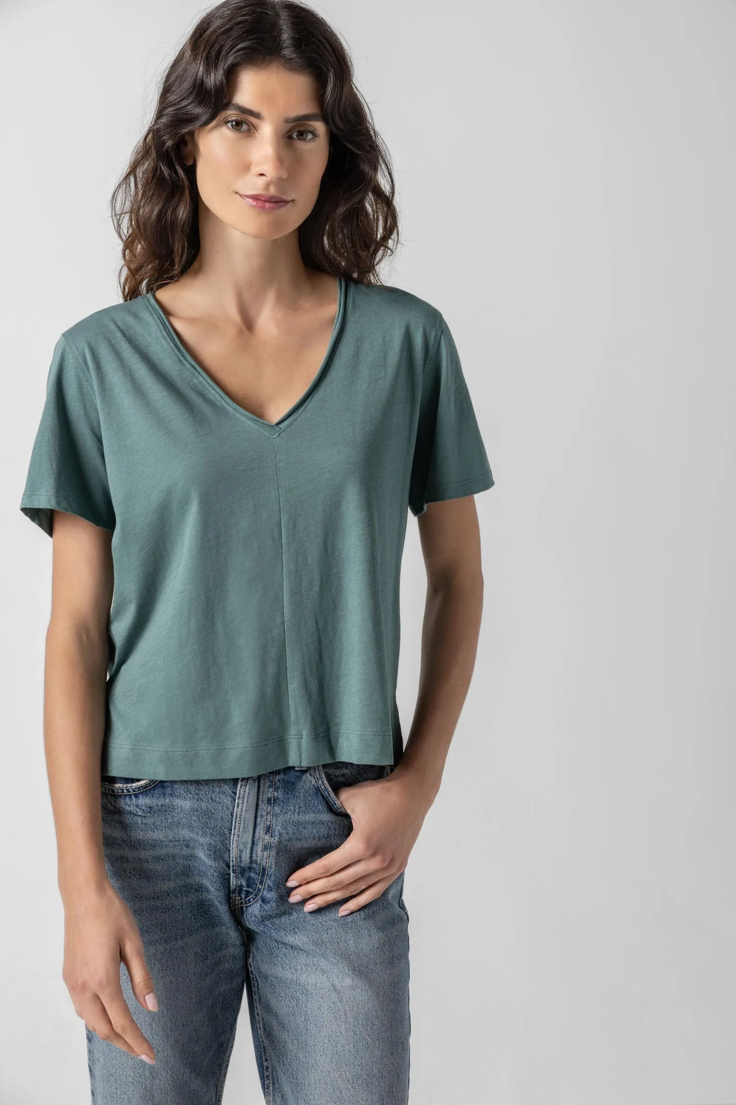 Easy Short Sleeve V-Neck sold by Lilla P