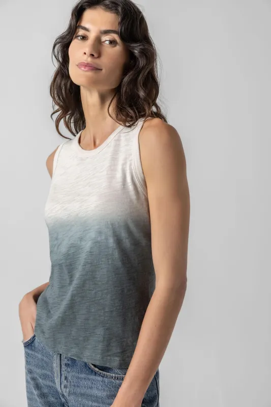 Ombre Back Seam Tank sold by Lilla P