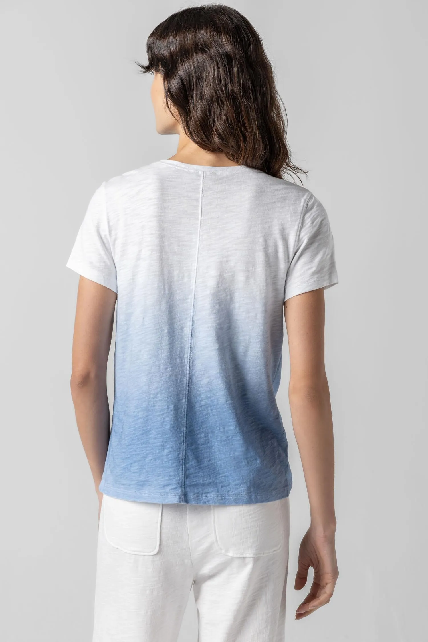 Ombre Short Sleeve Crewneck sold by Lilla P product image thumbnail 2