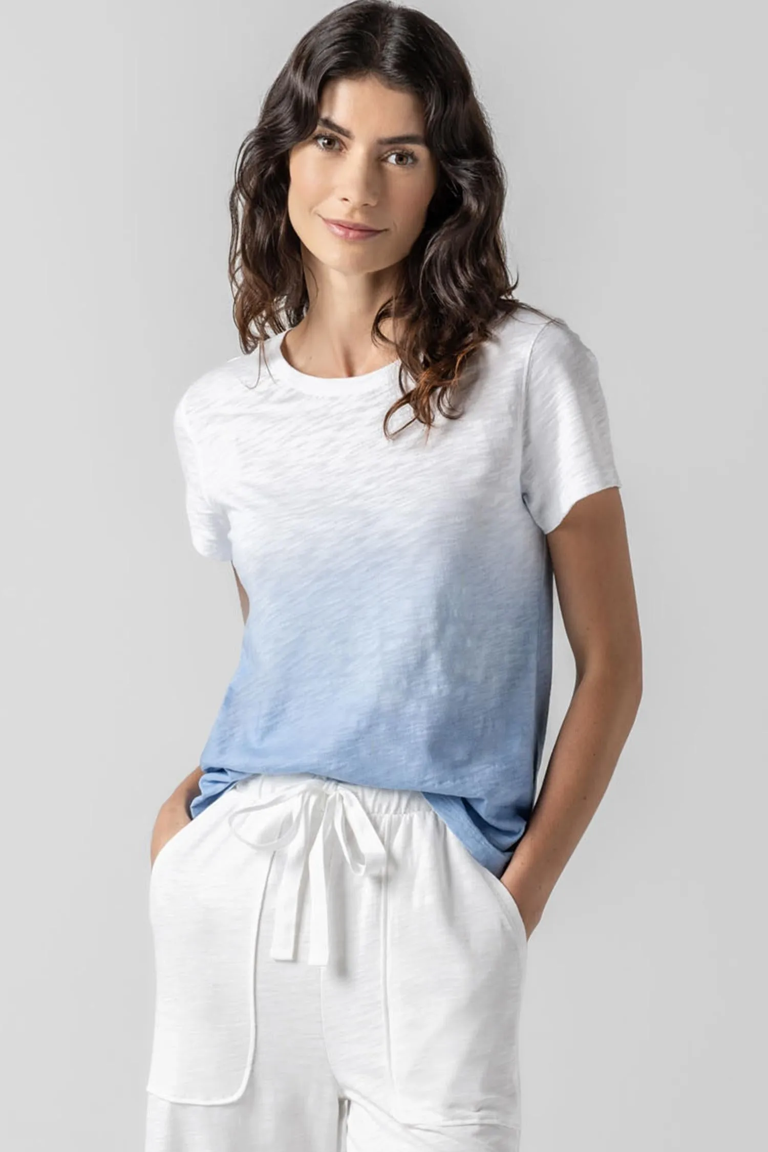 Ombre Short Sleeve Crewneck sold by Lilla P