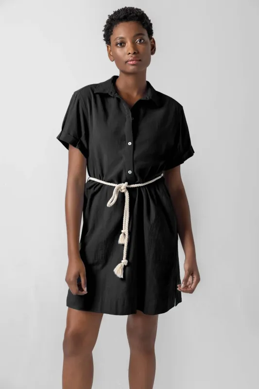 Half Placket Shirt Dress made by Lilla P