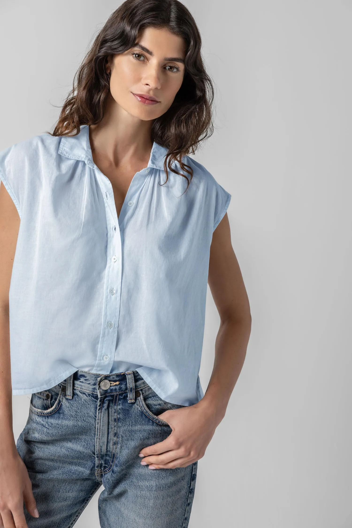 Short Sleeve Button Down sold by Lilla P product image thumbnail 5