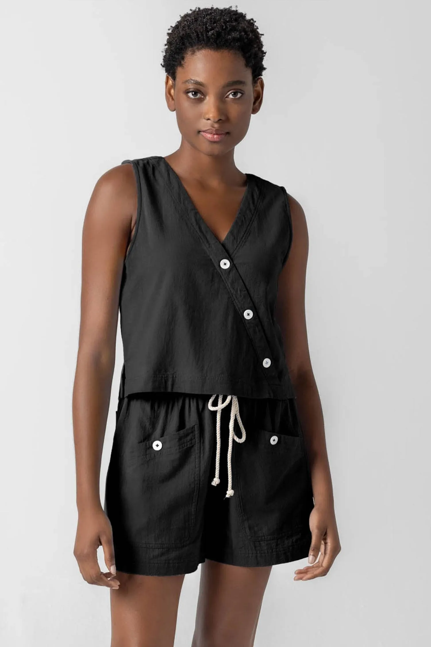 Cross Front Sleeveless Top sold by Lilla P product image thumbnail 5