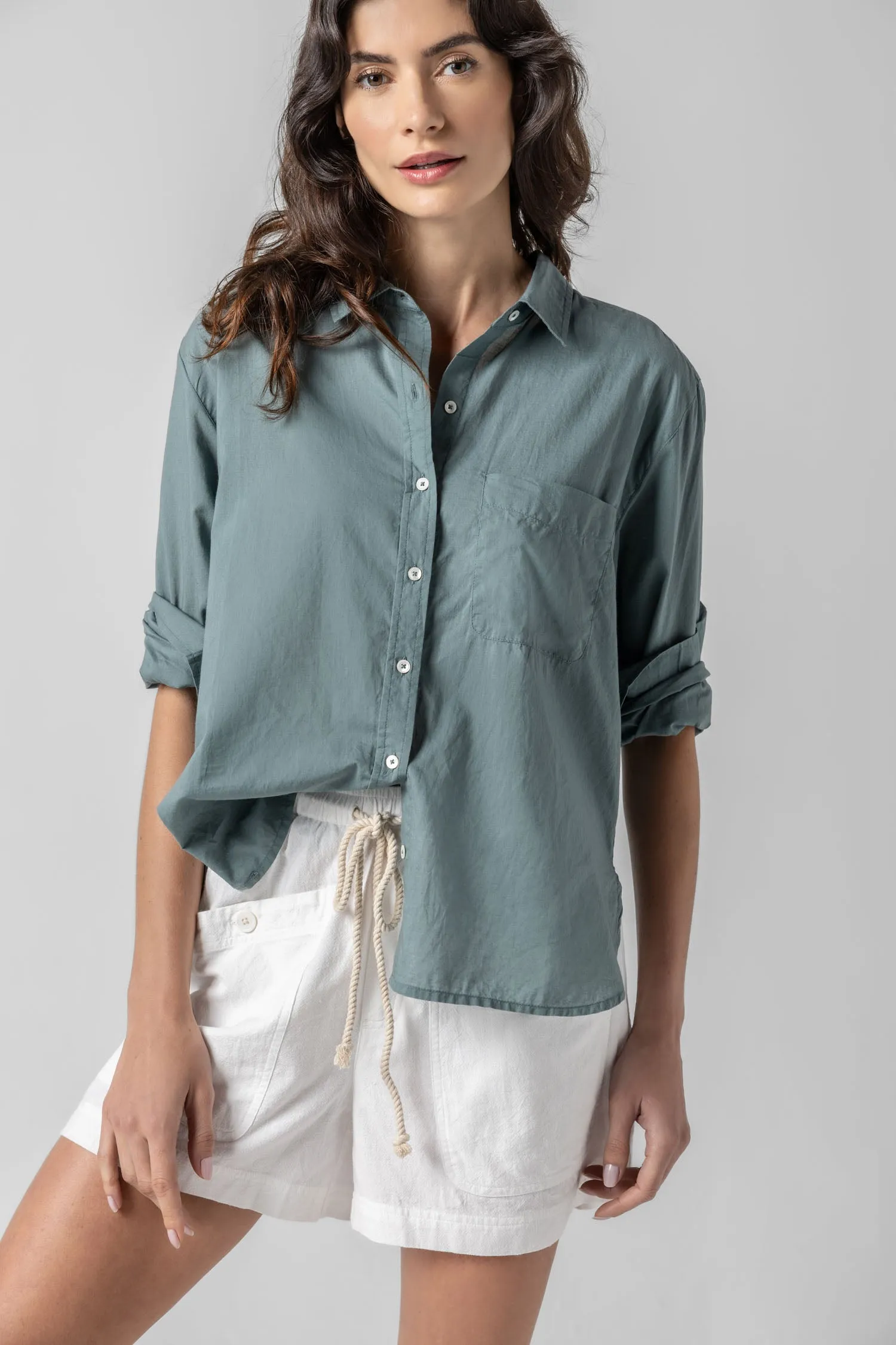 Relaxed Long Sleeve Button Down sold by Lilla P