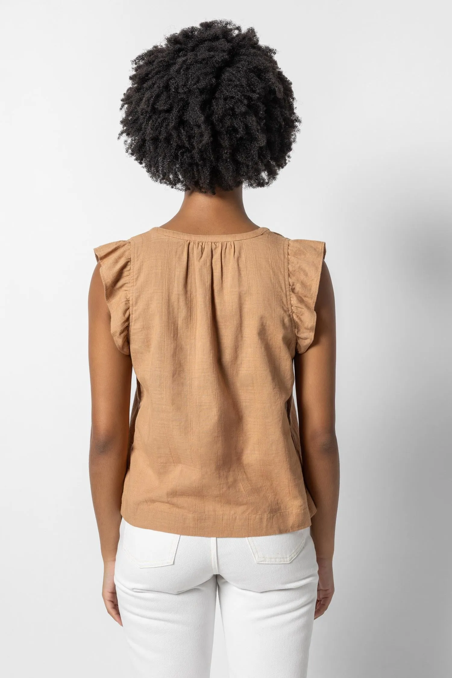 Flutter Sleeve Split Neck sold by Lilla P product image thumbnail 3