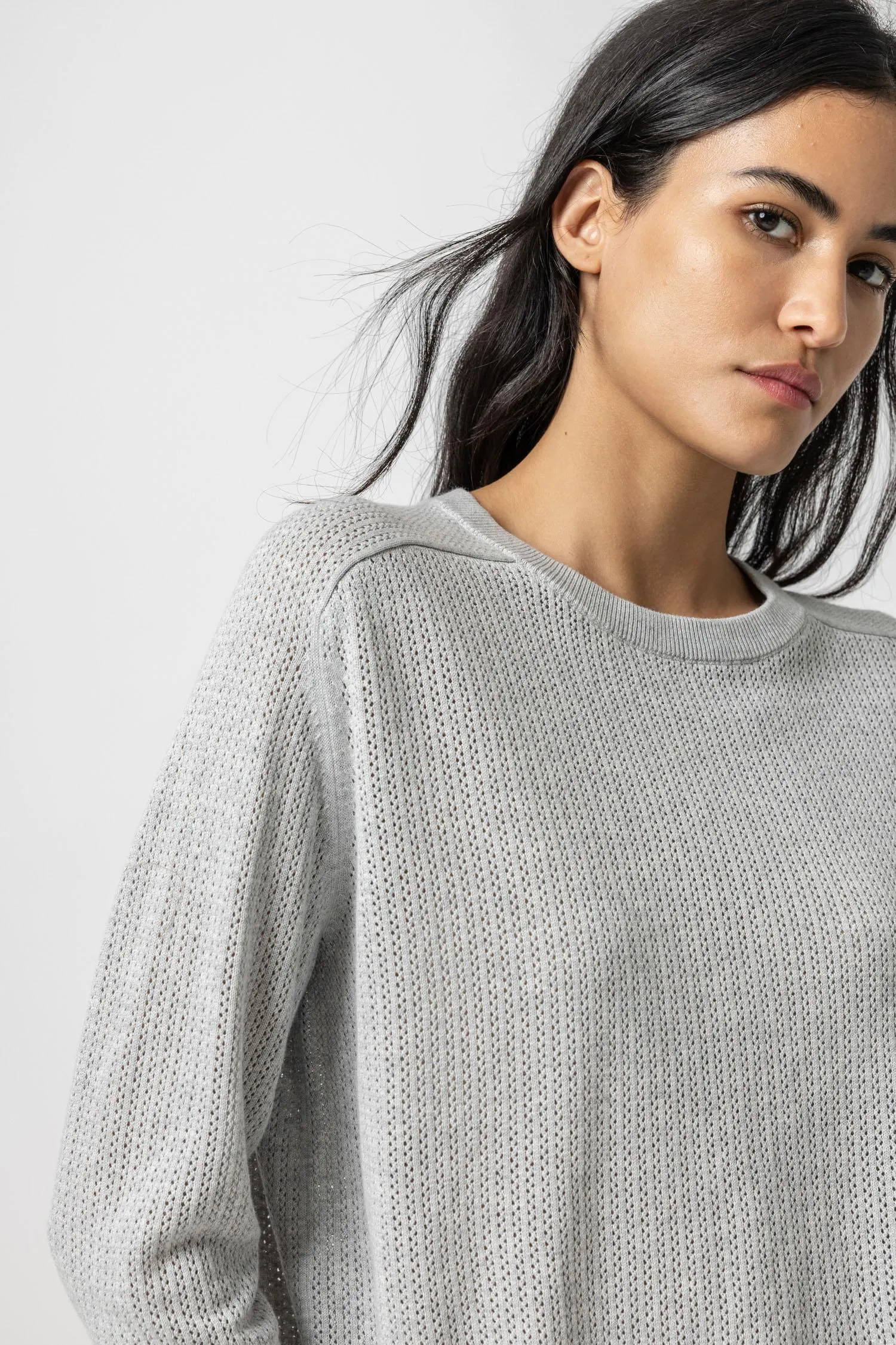 Saddle Sleeve Pullover Sweater sold by Lilla P product image thumbnail 3