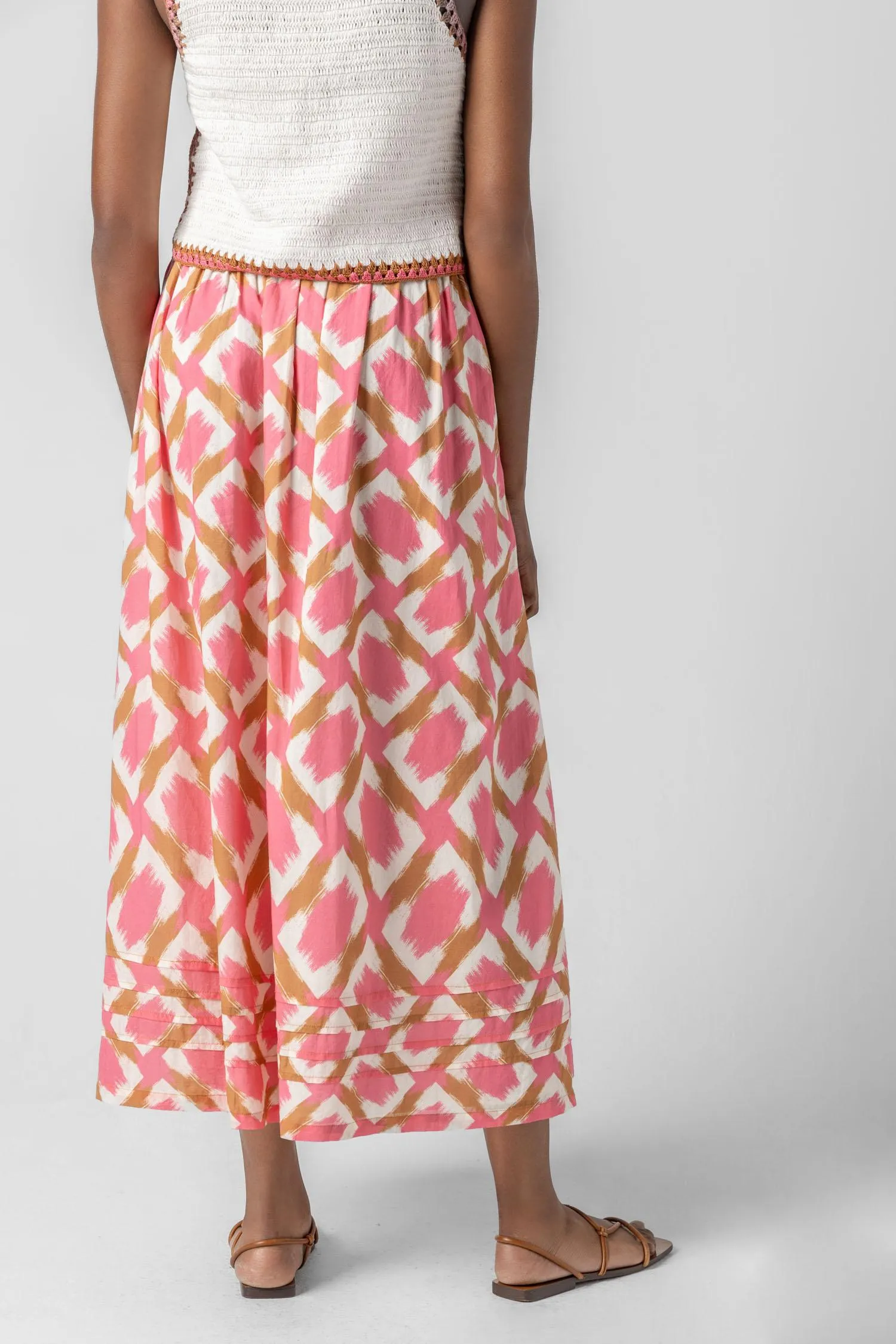 Shirred Elastic Waist Skirt sold by Lilla P product image thumbnail 2