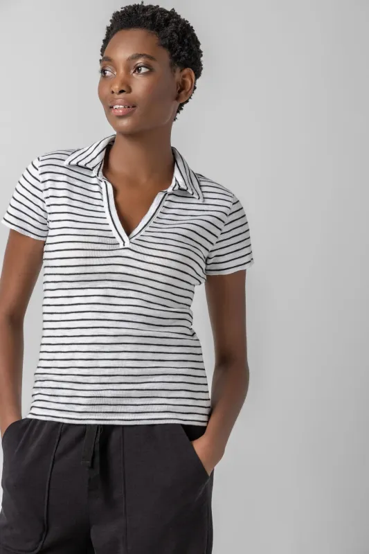 Striped Polo Tee sold by Lilla P