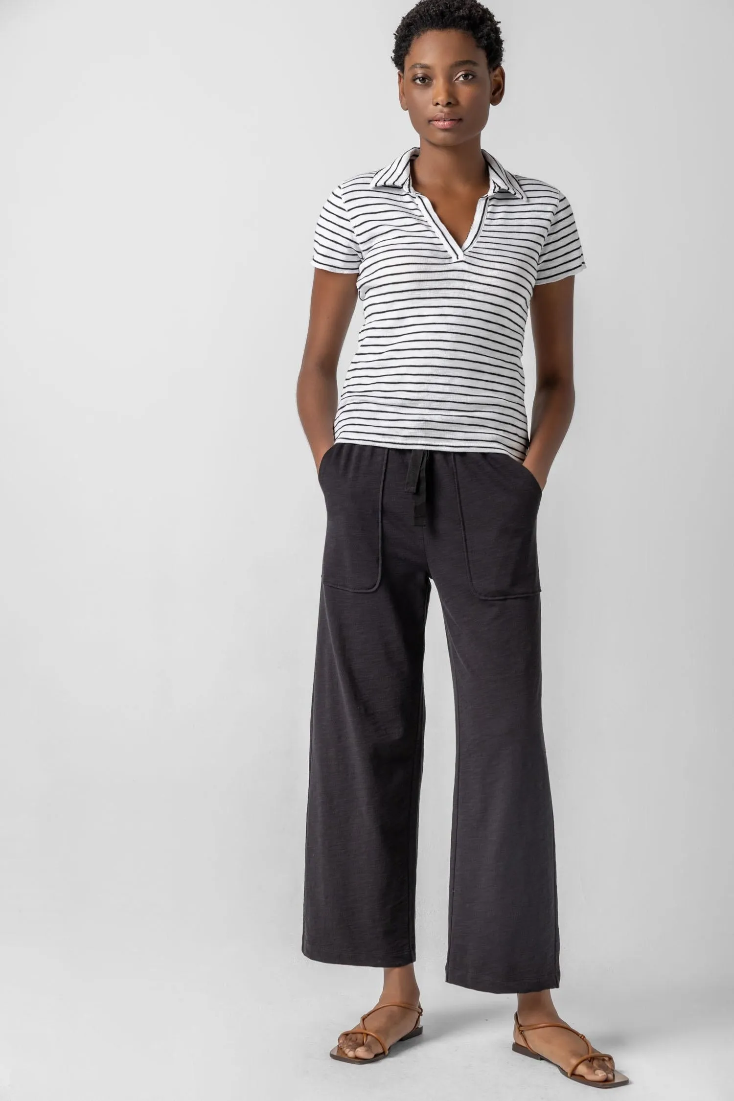 Striped Polo Tee sold by Lilla P product image thumbnail 3