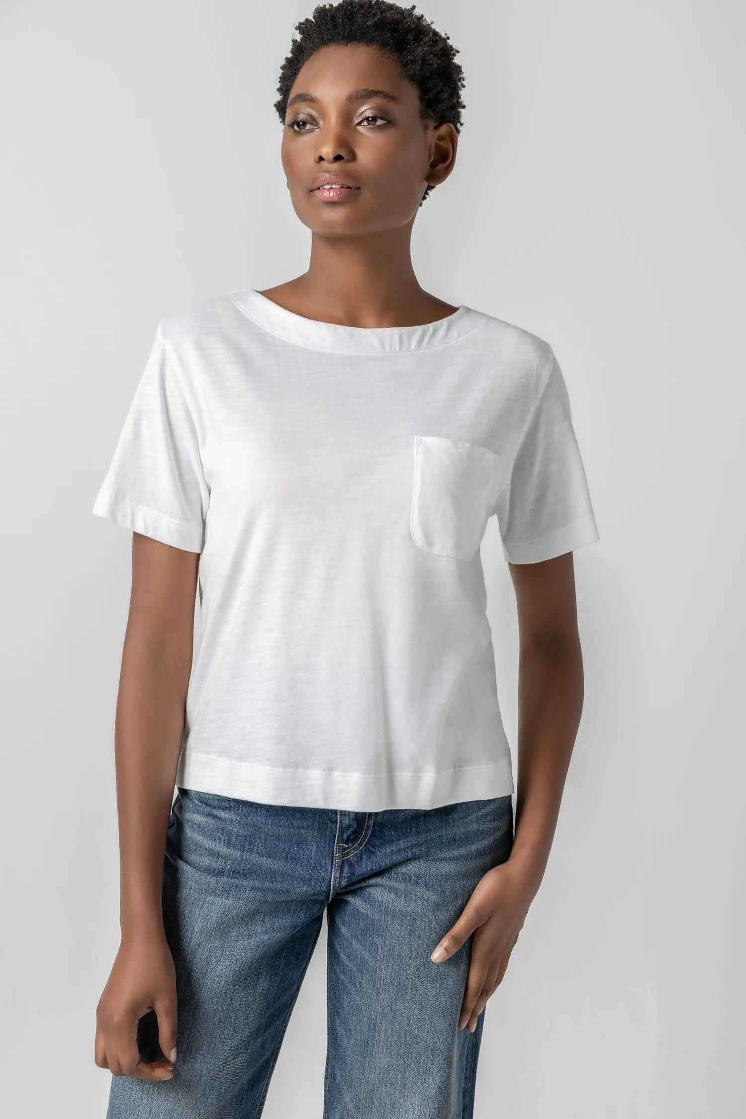 Easy Short Sleeve Pocket Tee sold by Lilla P product image thumbnail 4