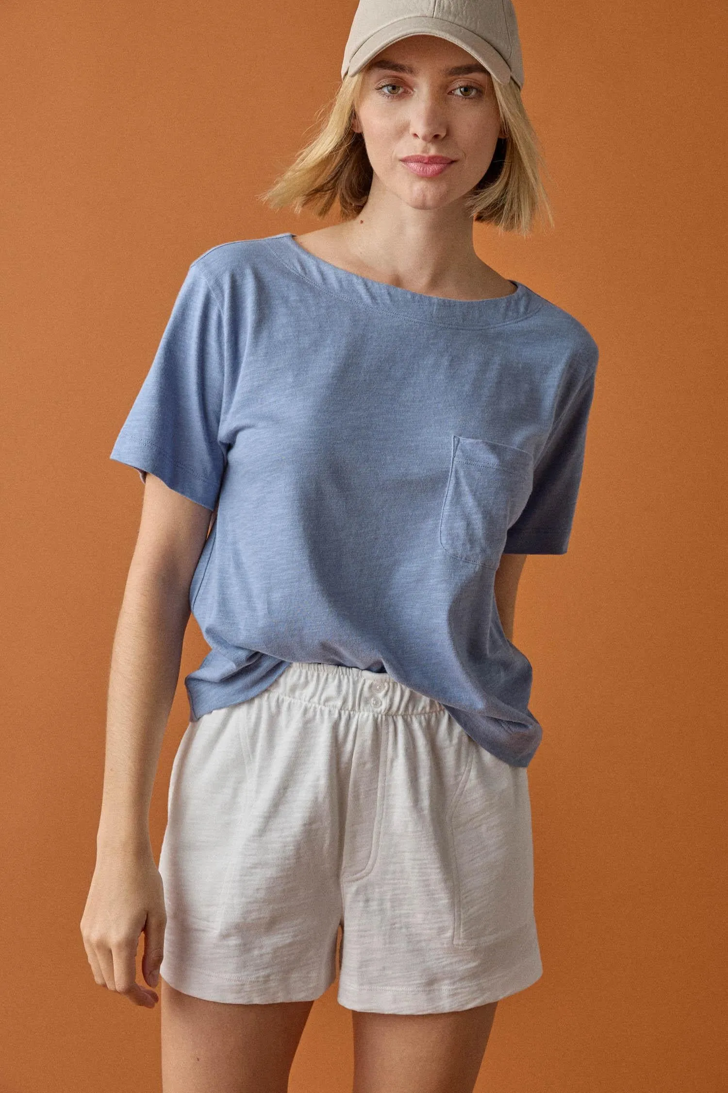Easy Short Sleeve Pocket Tee sold by Lilla P product image thumbnail 3