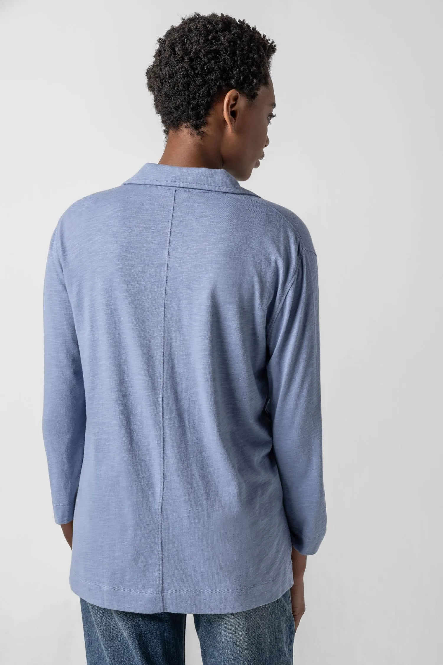 3/4 Sleeve Split Neck Tunic sold by Lilla P product image thumbnail 5