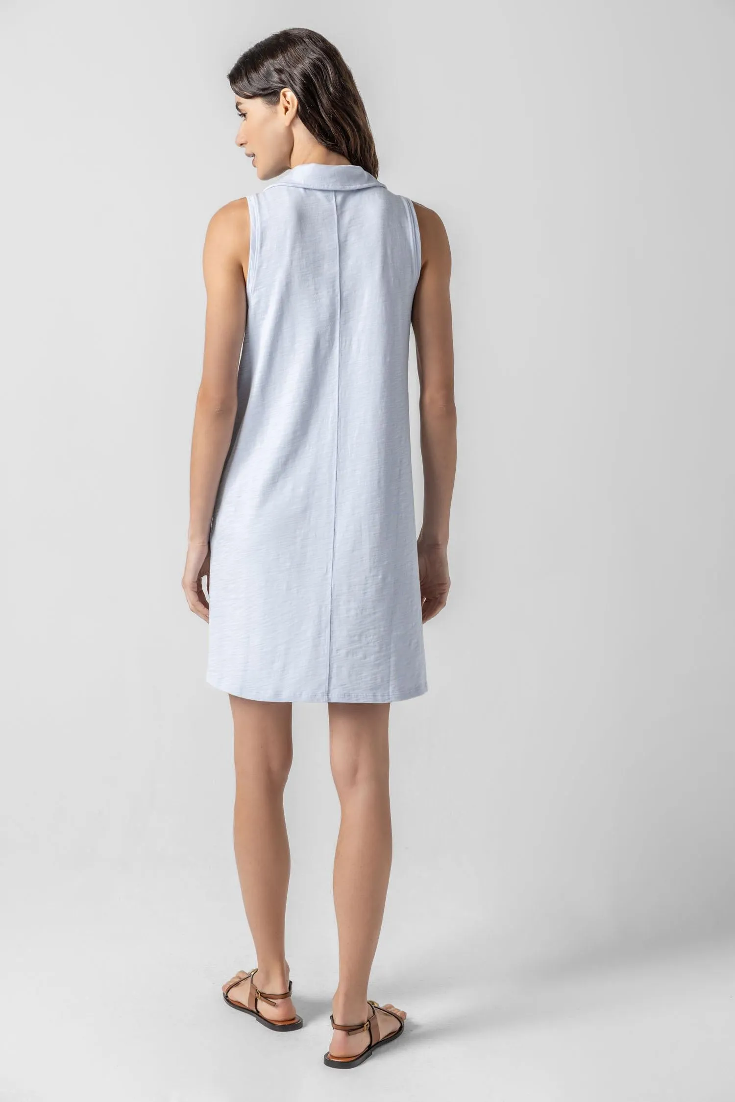 Sleeveless Collared Dress sold by Lilla P product image thumbnail 3