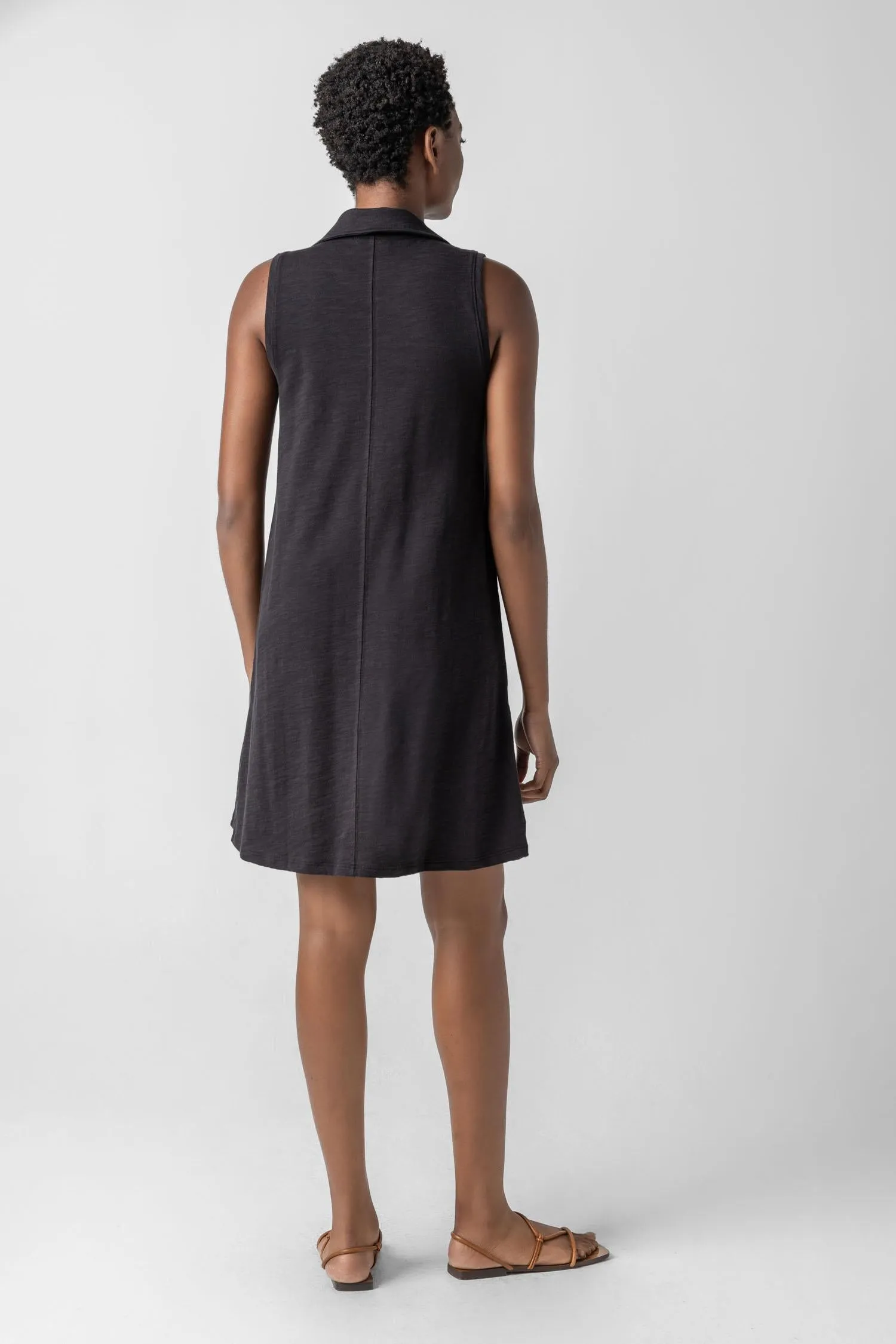Sleeveless Collared Dress sold by Lilla P product image thumbnail 5