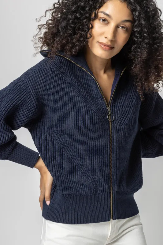 Zip Front Sweater Jacket sold by Lilla P