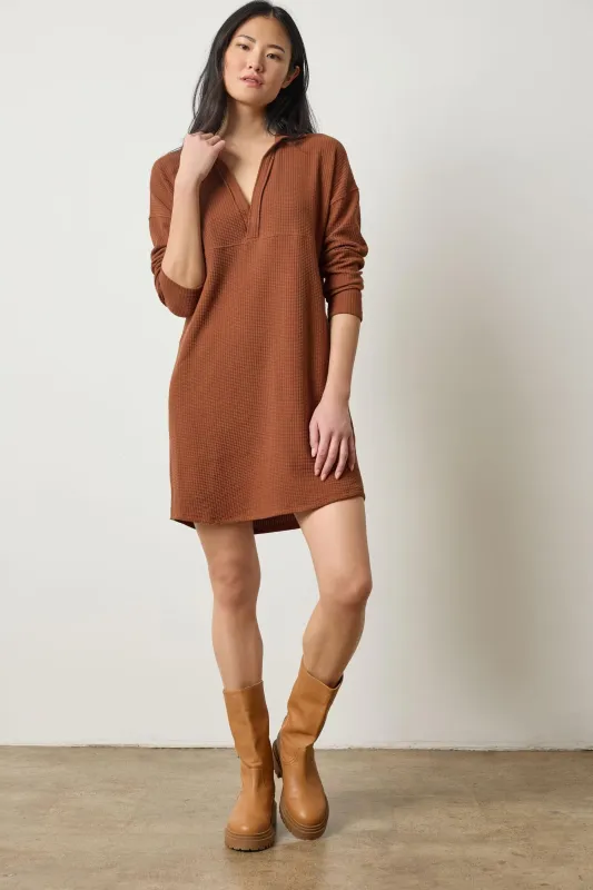 Split Neck Collared Dress sold by Lilla P