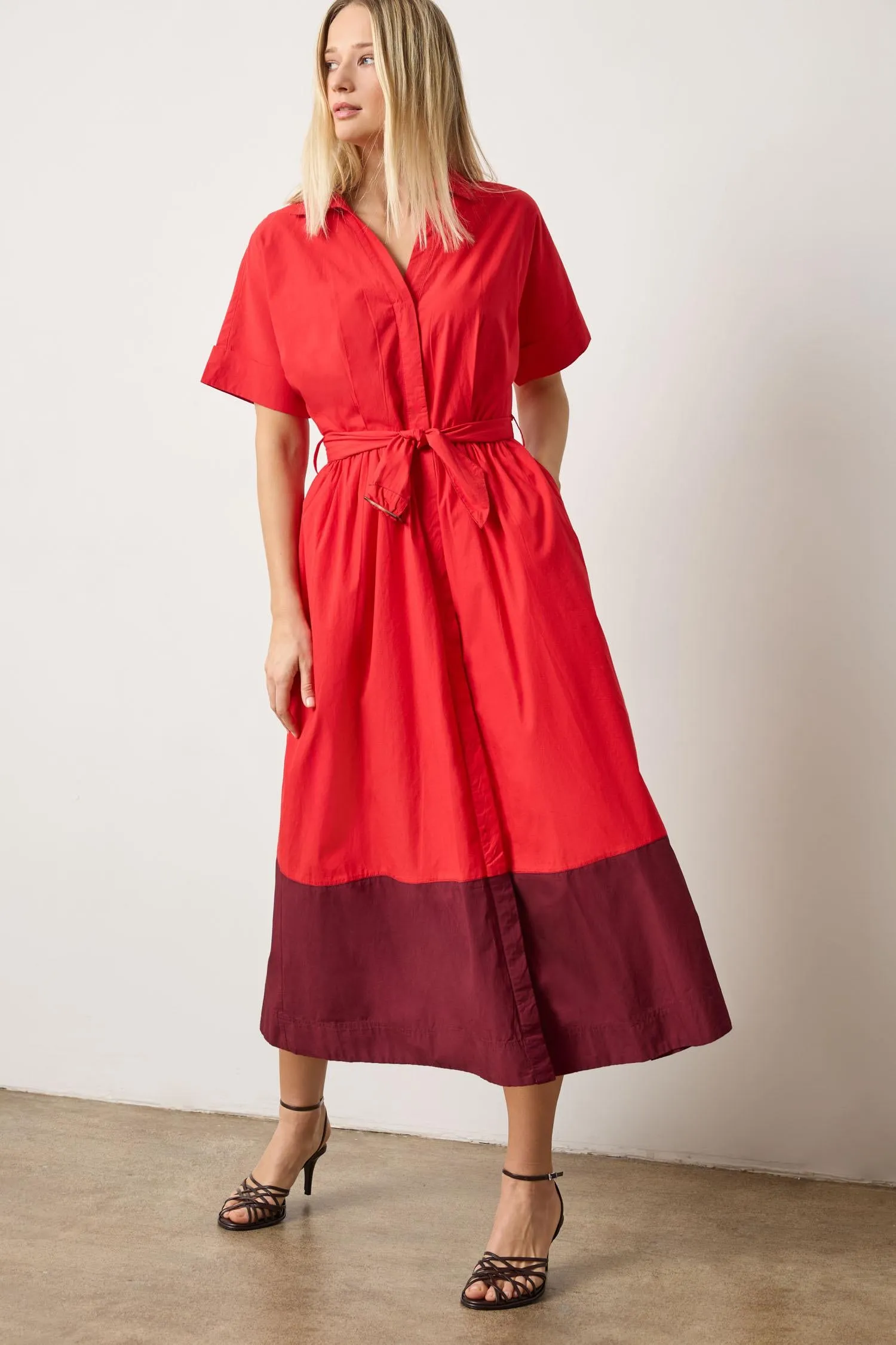 Collared Maxi Shirt Dress sold by Lilla P product image thumbnail 5