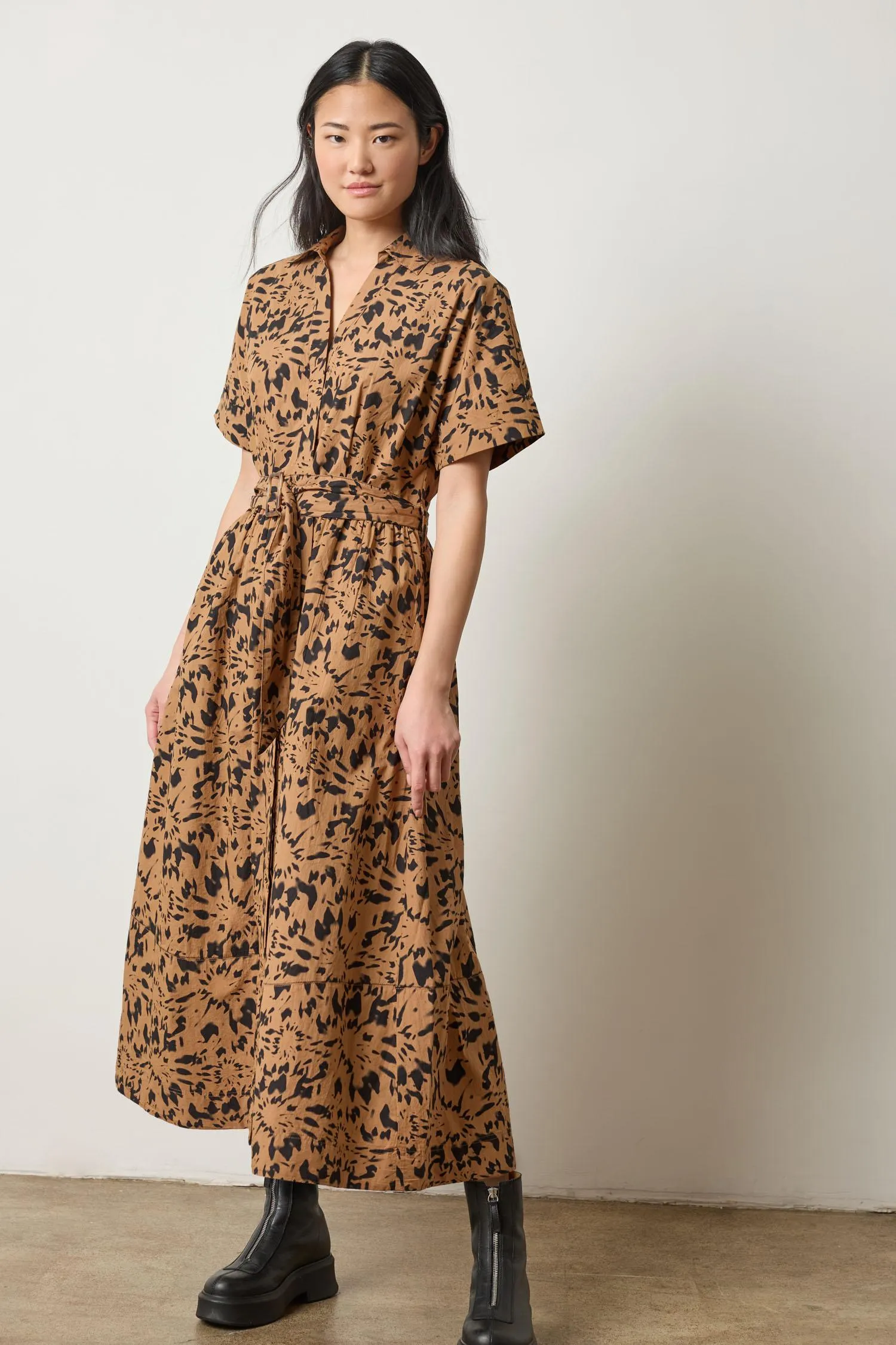 Collared Maxi Shirt Dress sold by Lilla P