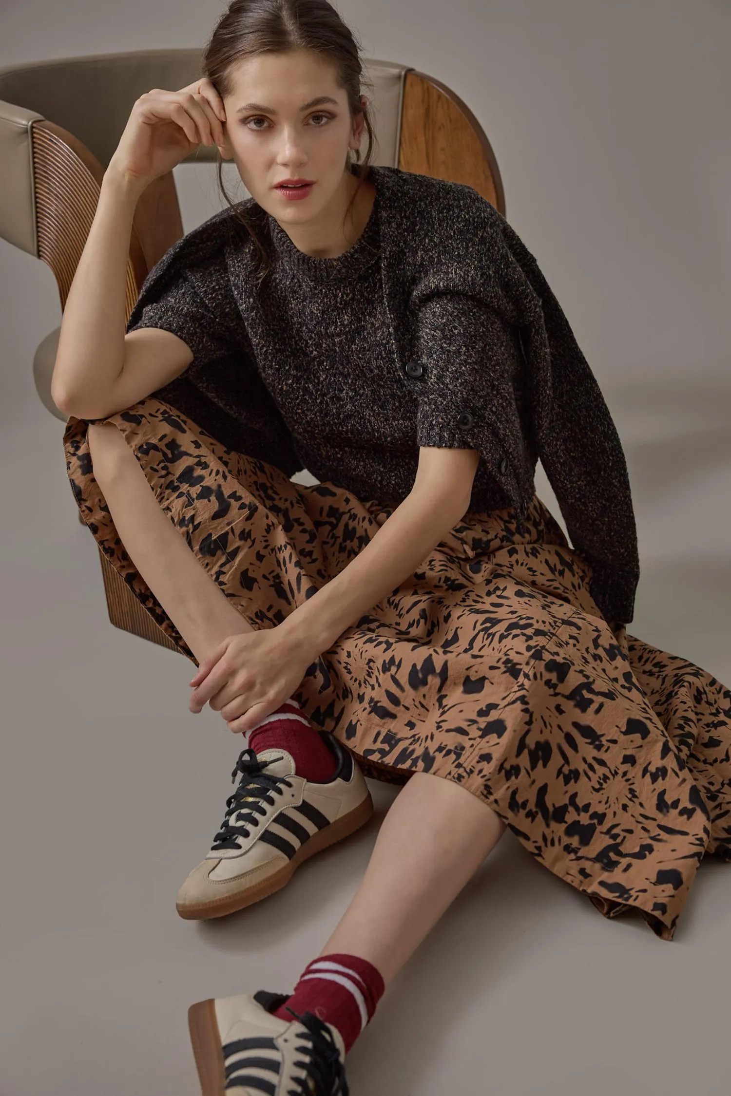 Short Sleeve Marled Pullover sold by Lilla P product image thumbnail 3