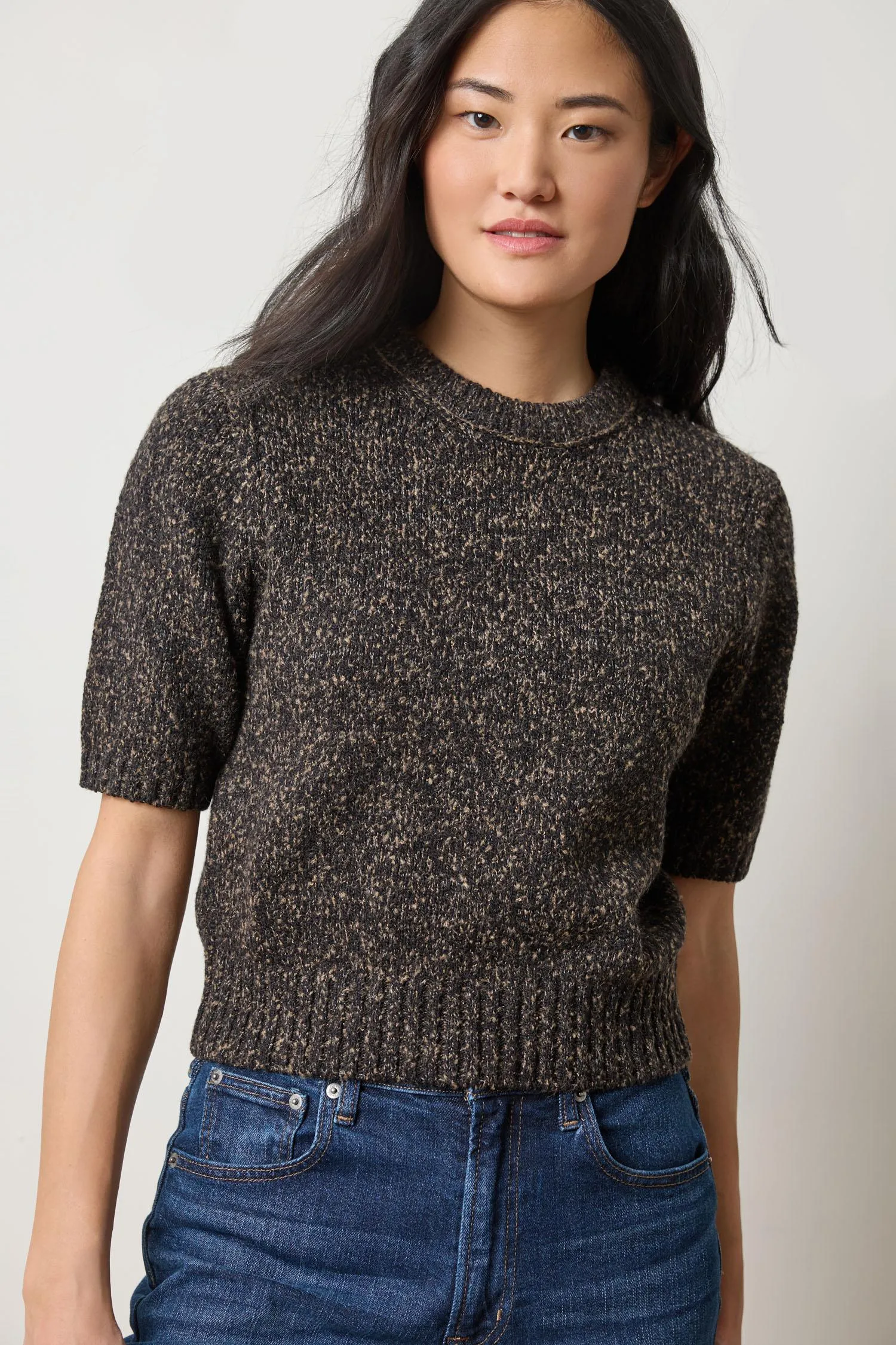 Short Sleeve Marled Pullover sold by Lilla P