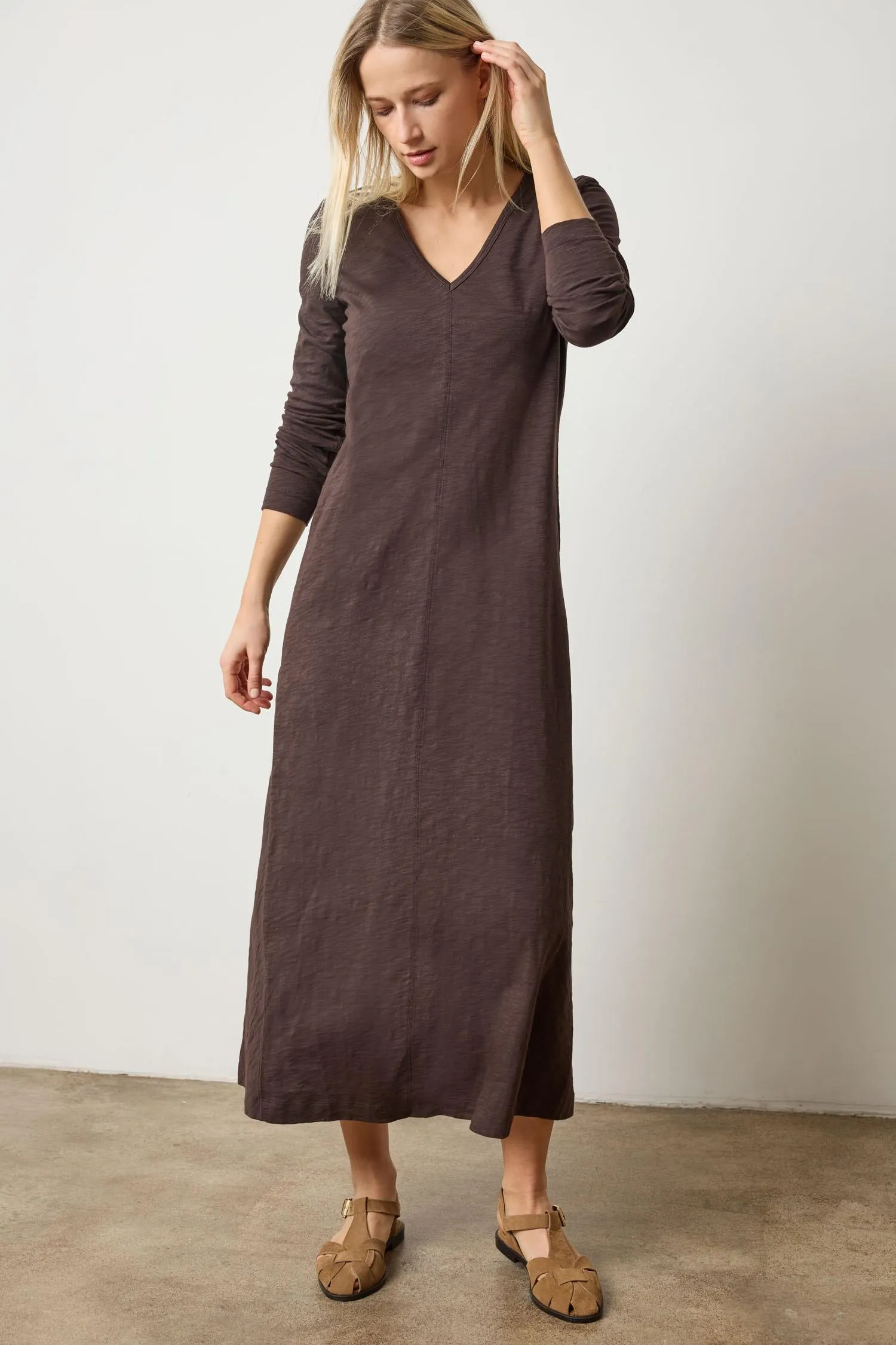 V-Neck Maxi Dress sold by Lilla P product image thumbnail 4