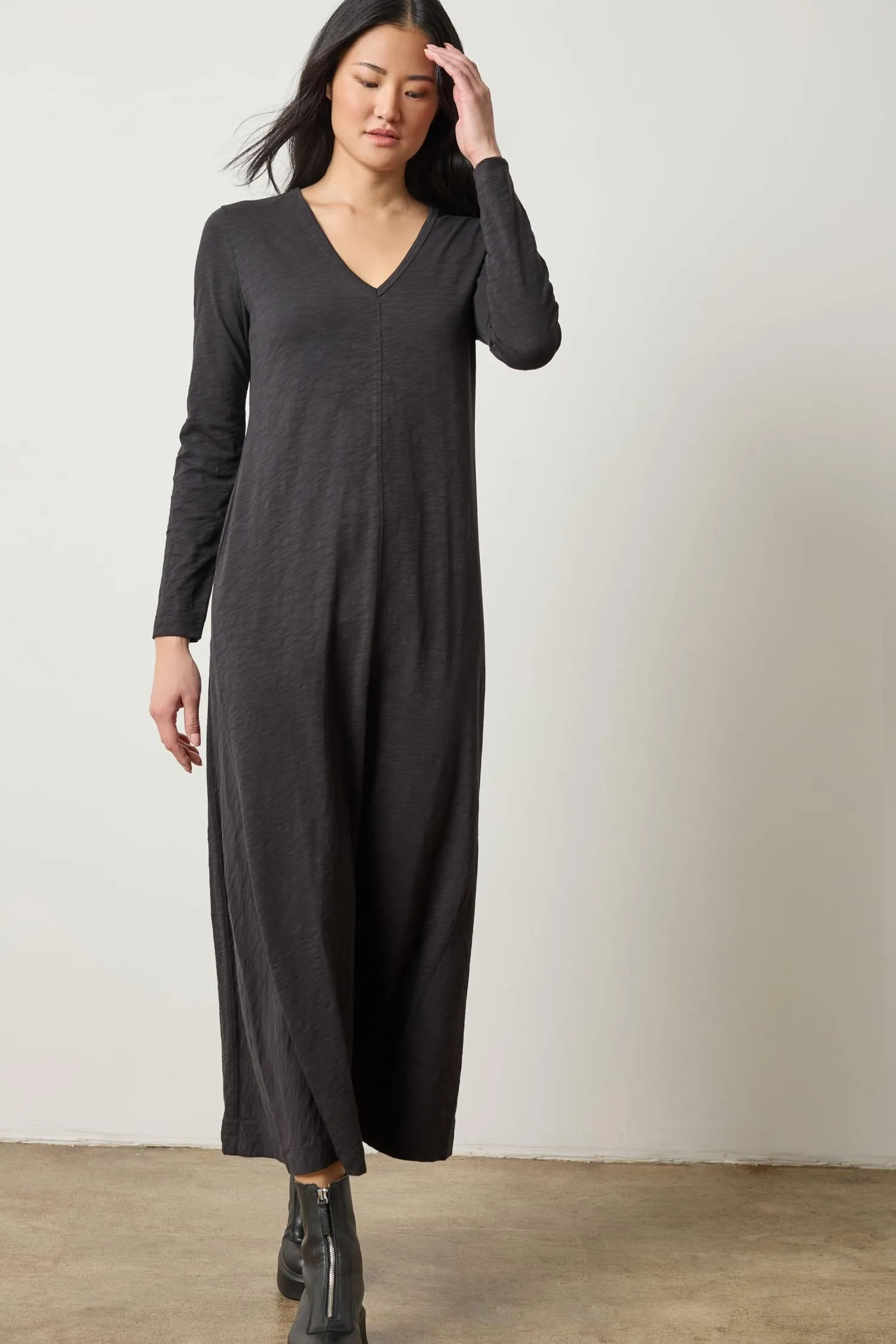 V-Neck Maxi Dress sold by Lilla P product image thumbnail 3