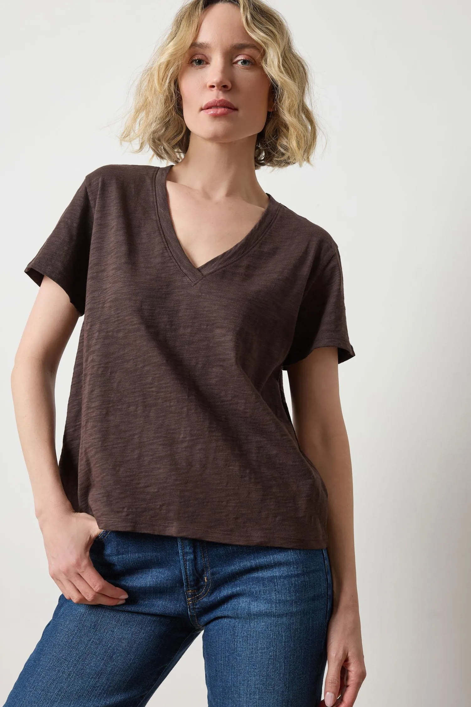 Boyfriend V-Neck sold by Lilla P product image thumbnail 3
