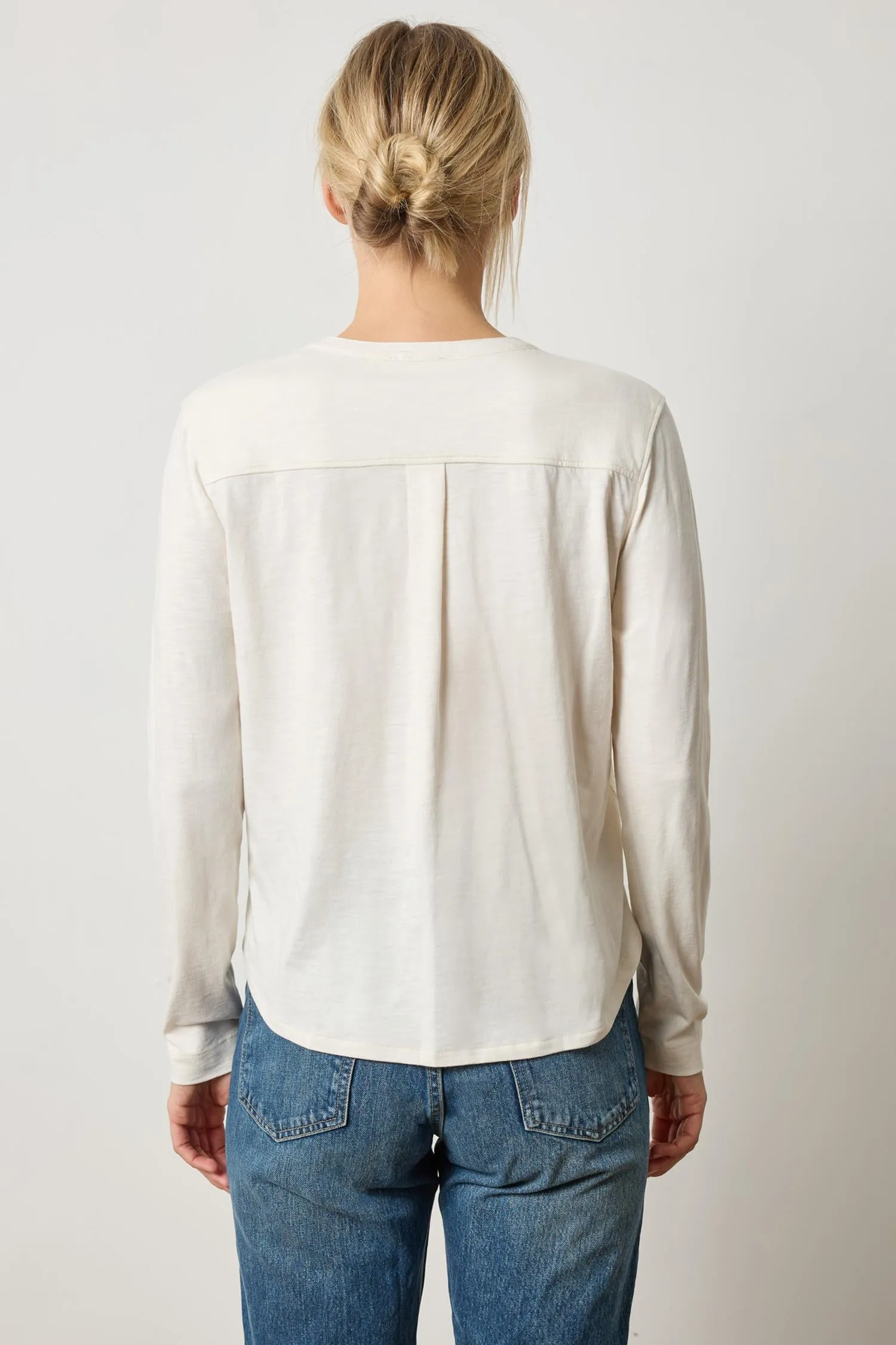 Mandarin Collar Button Down sold by Lilla P product image thumbnail 2