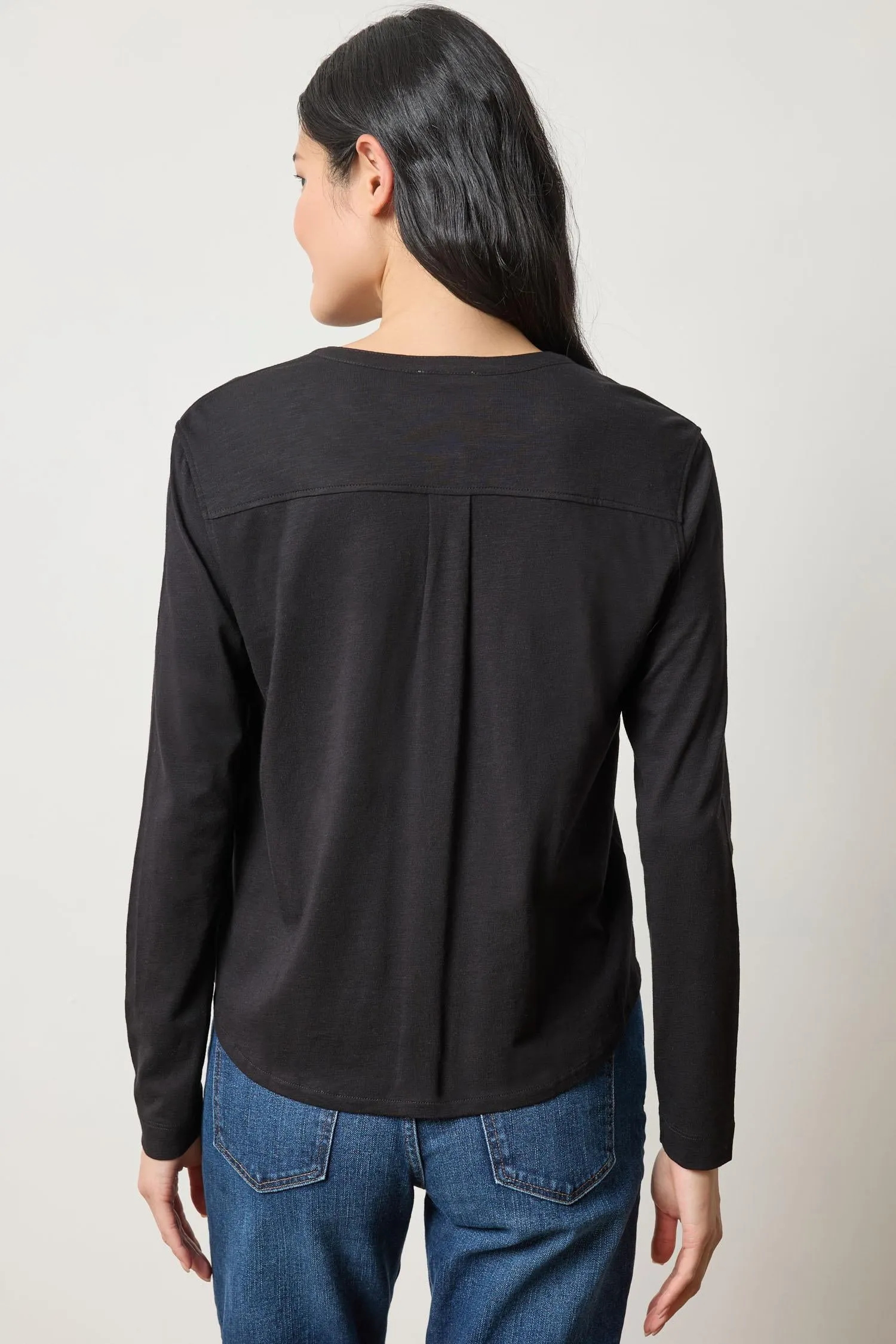 Mandarin Collar Button Down sold by Lilla P product image thumbnail 5