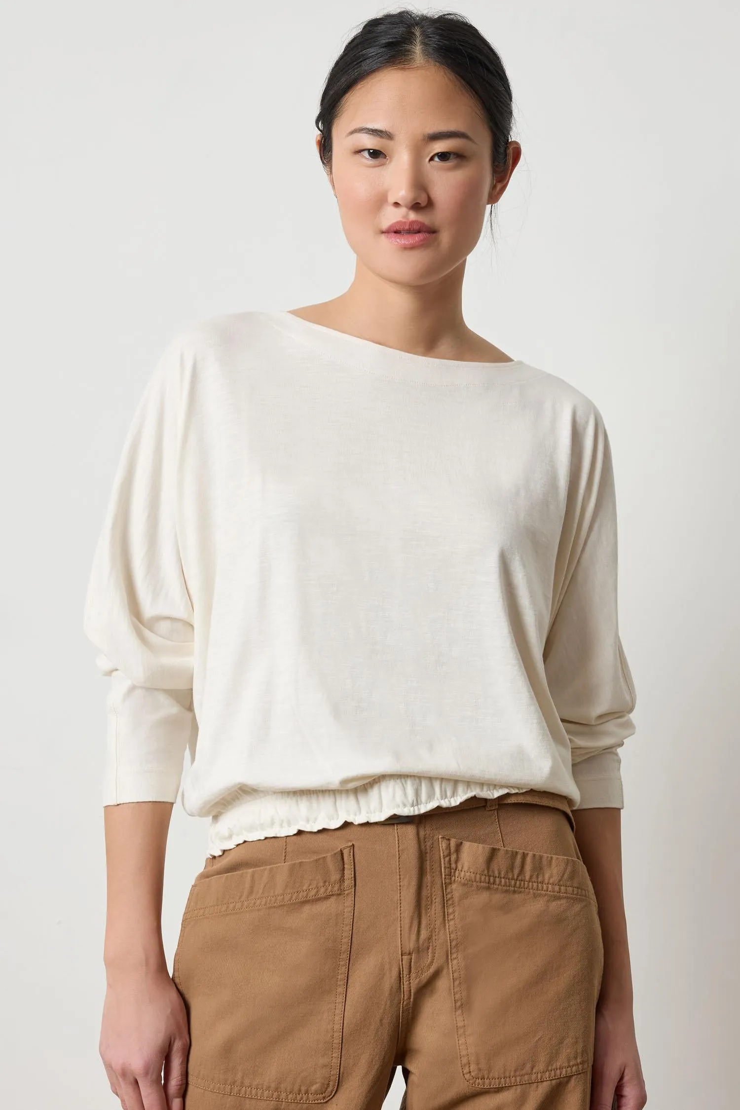 Elastic Hem Dolman Boatneck sold by Lilla P product image thumbnail 3
