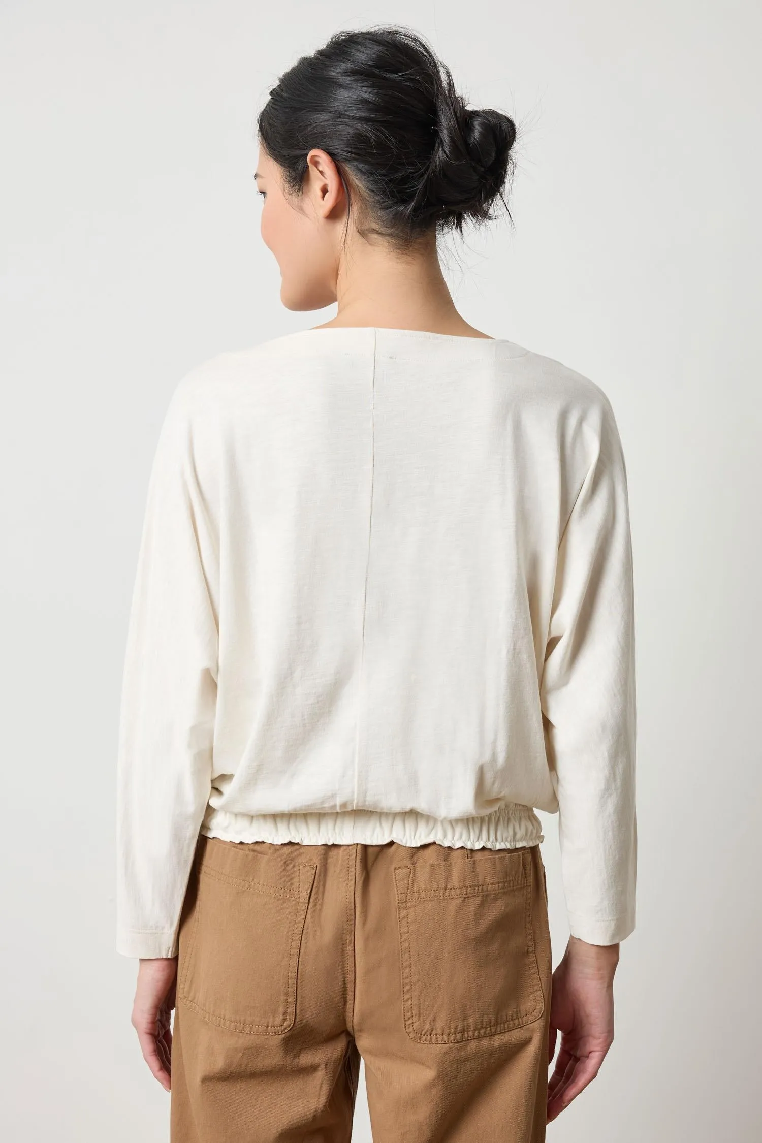 Elastic Hem Dolman Boatneck sold by Lilla P product image thumbnail 4