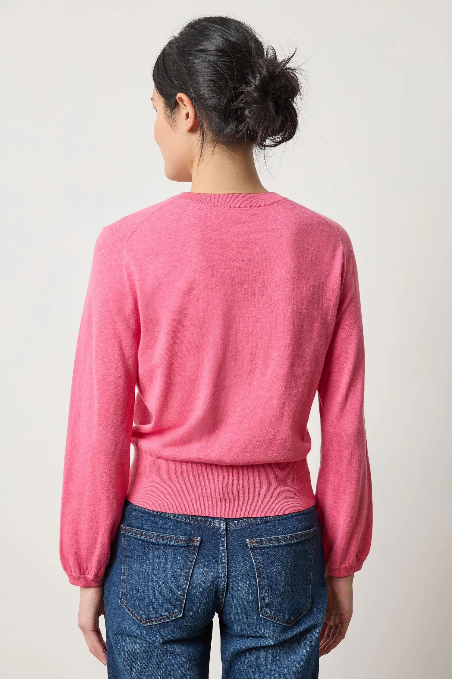 Shirred Sleeve Crewneck Sweater sold by Lilla P product image thumbnail 2