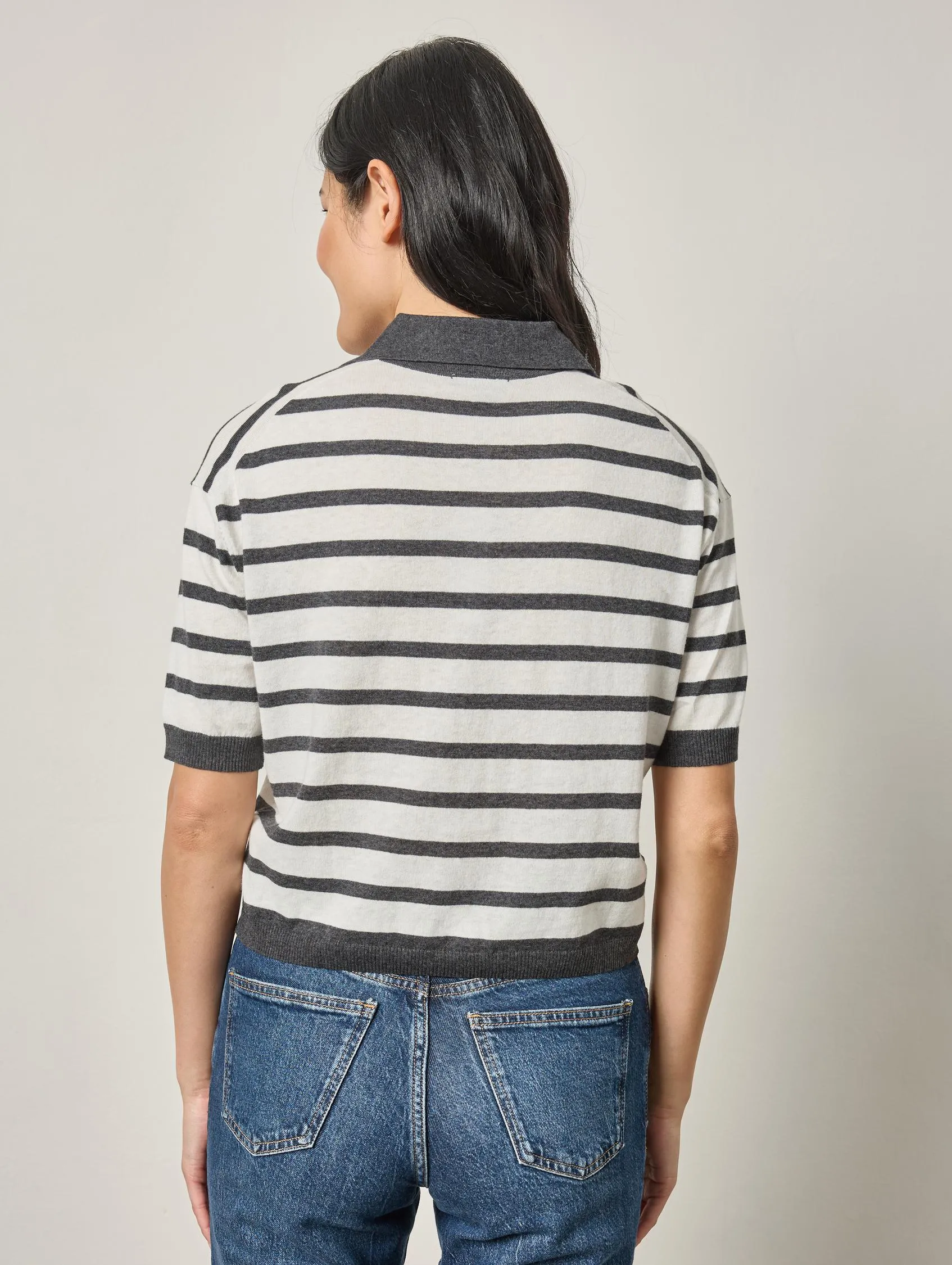 Drop Shoulder Polo Neck Sweater sold by Lilla P product image thumbnail 2