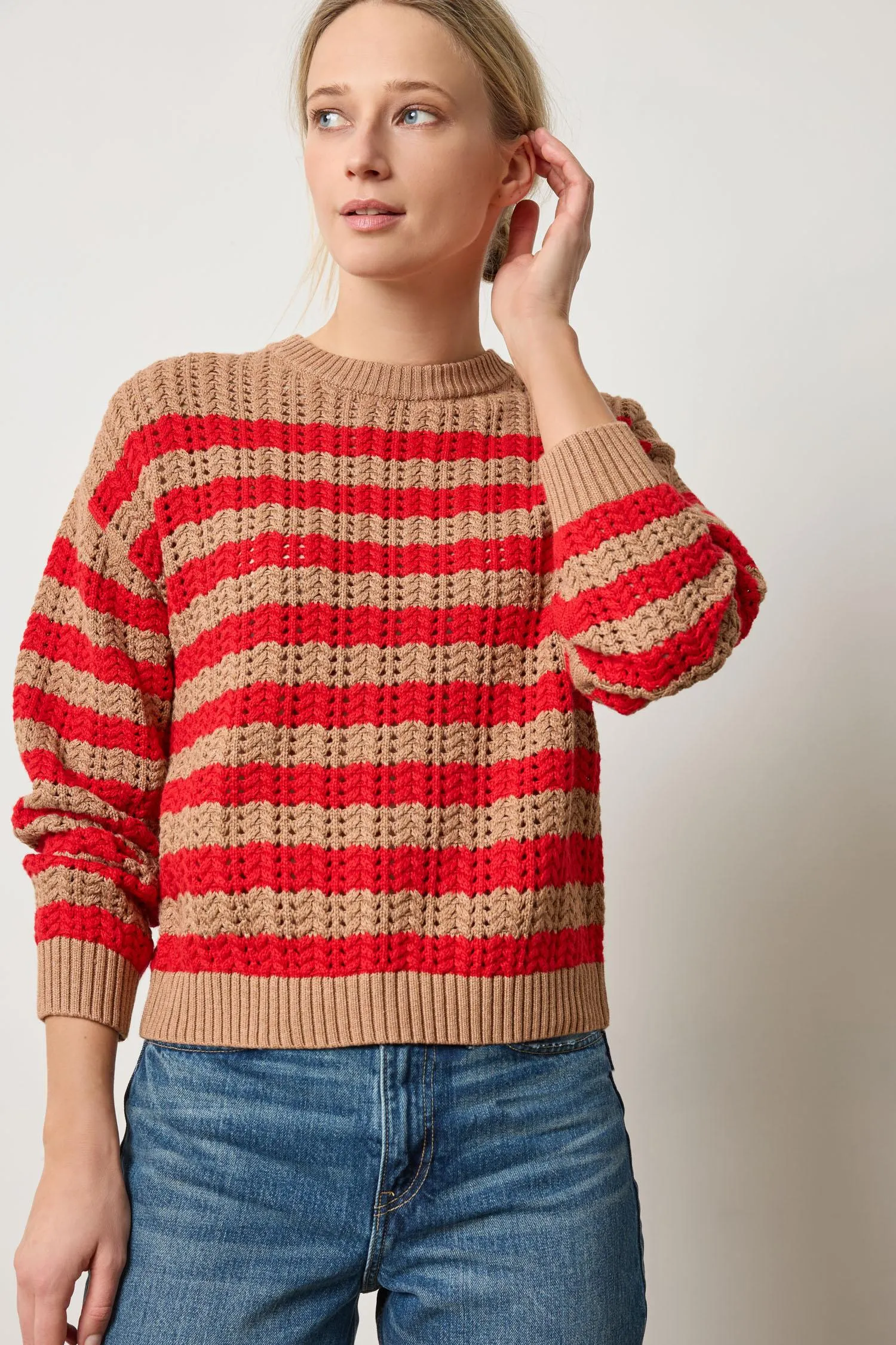 Stripe Stitch Sweater sold by Lilla P product image thumbnail 4
